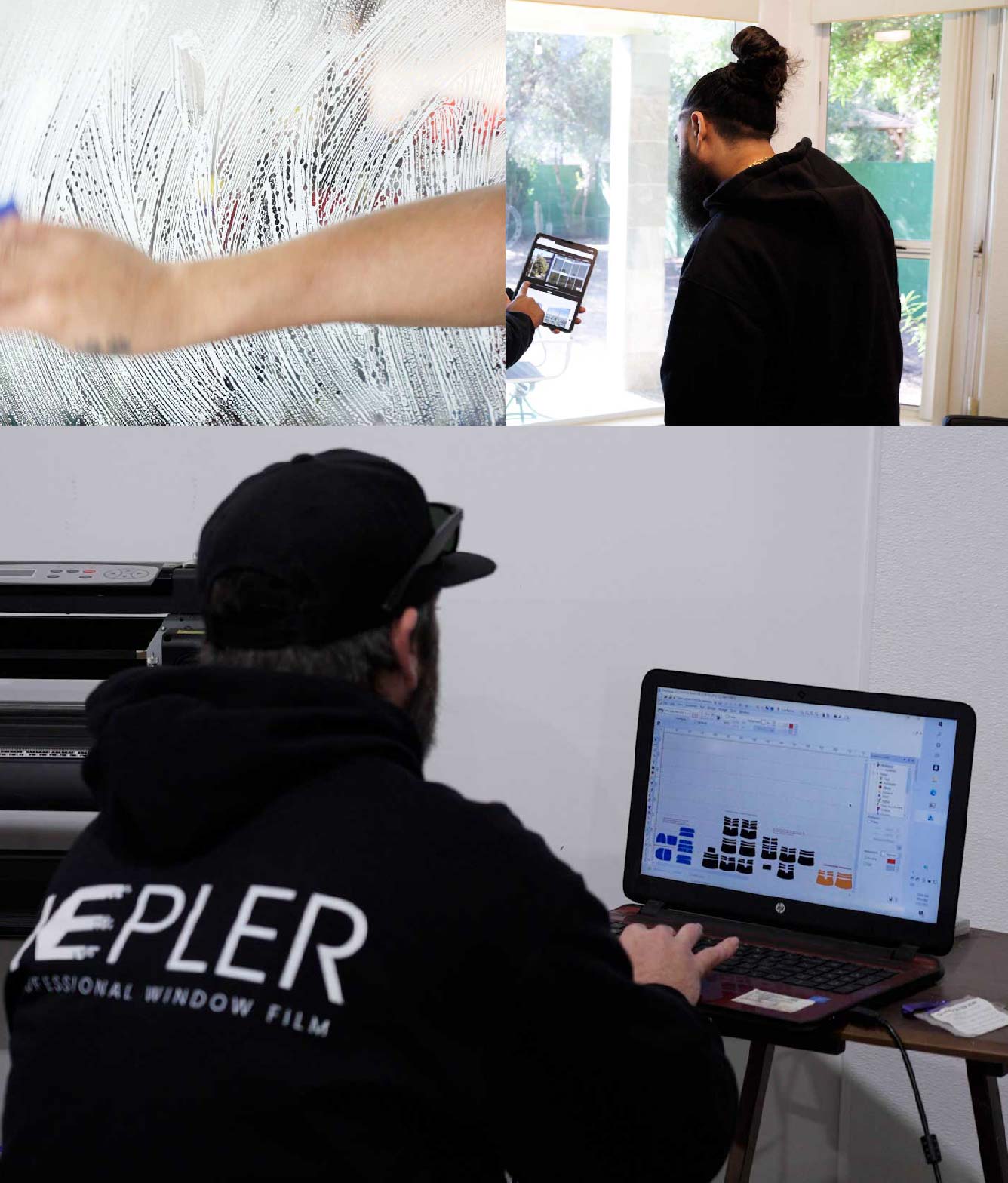 Ceramic Window Tinting Expert Cutting Film in Albany, Oregon