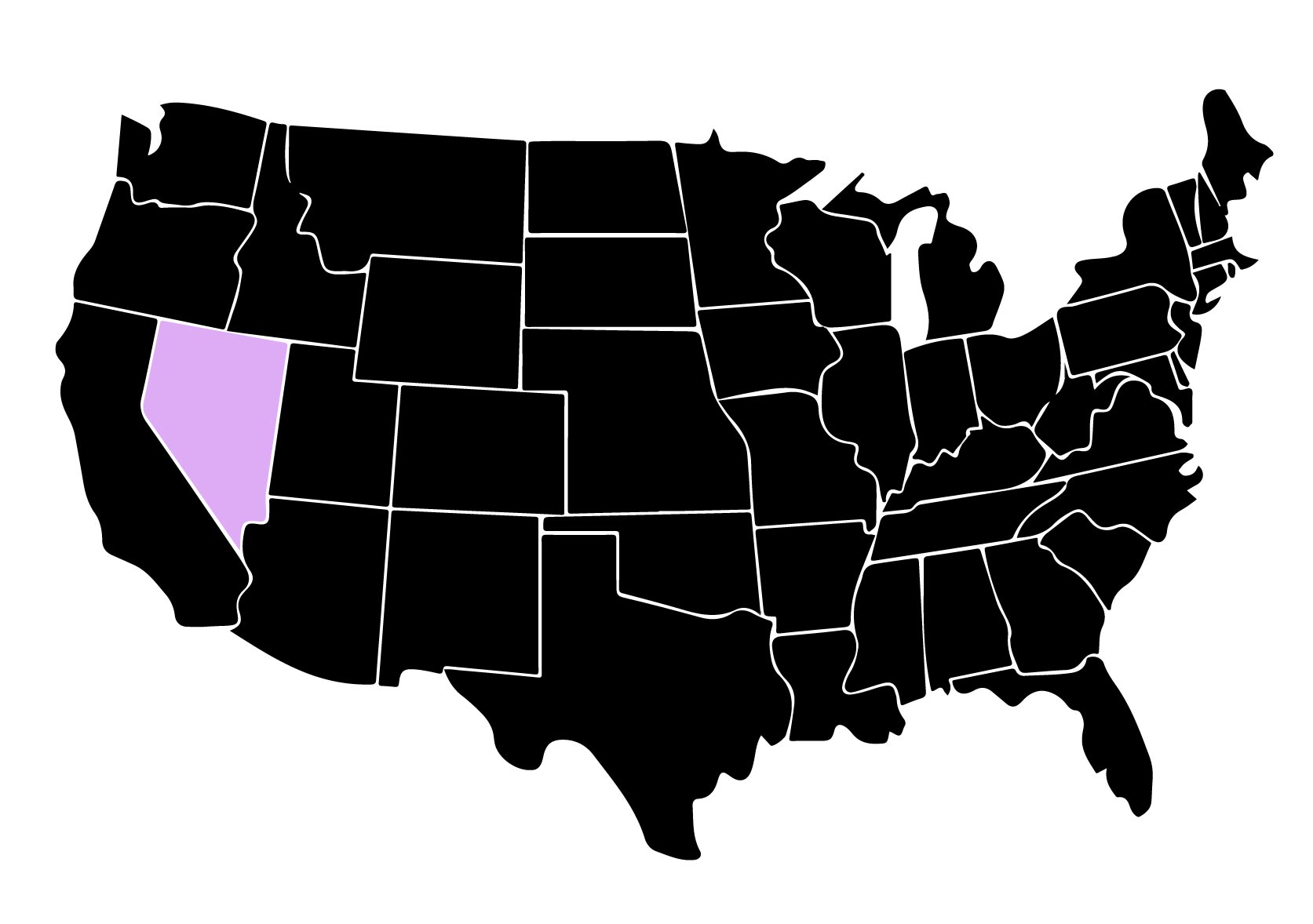 Map Showing Location of Kepler Window Tinters in Sun Valley, Nevada with Purple Highlight on the State