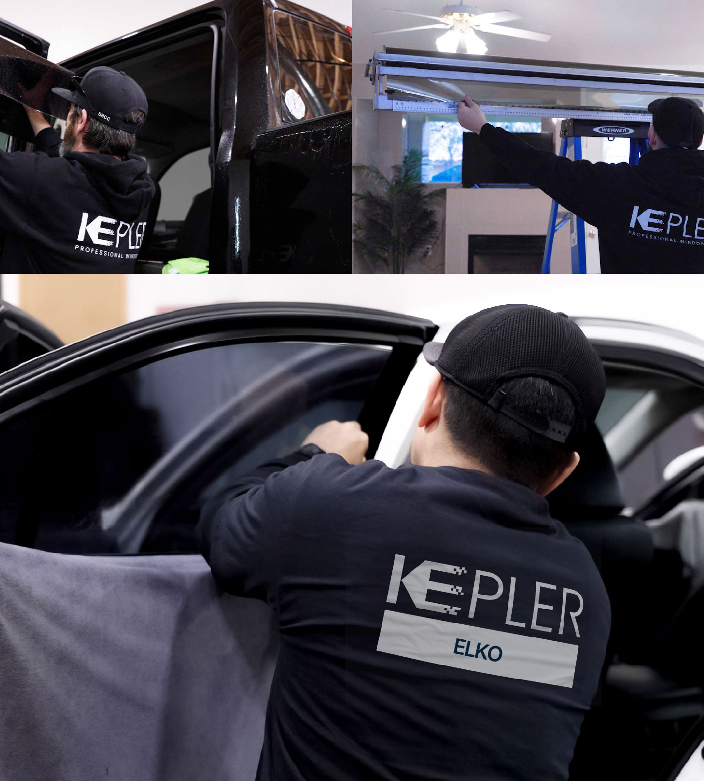 Automotive Window Tinting Expert Applying Film in Elko, Nevada