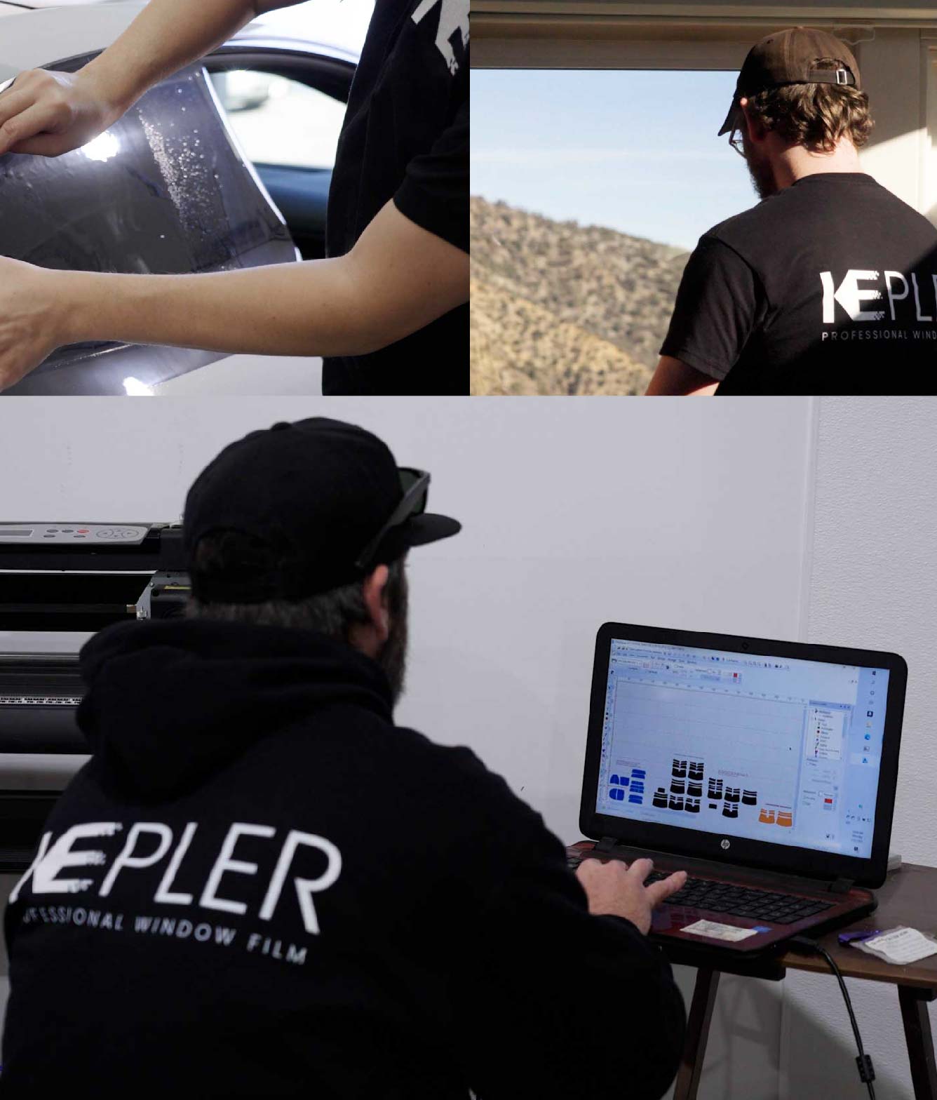 Ceramic Window Tinting Expert Cutting Film in Arlington, Washington