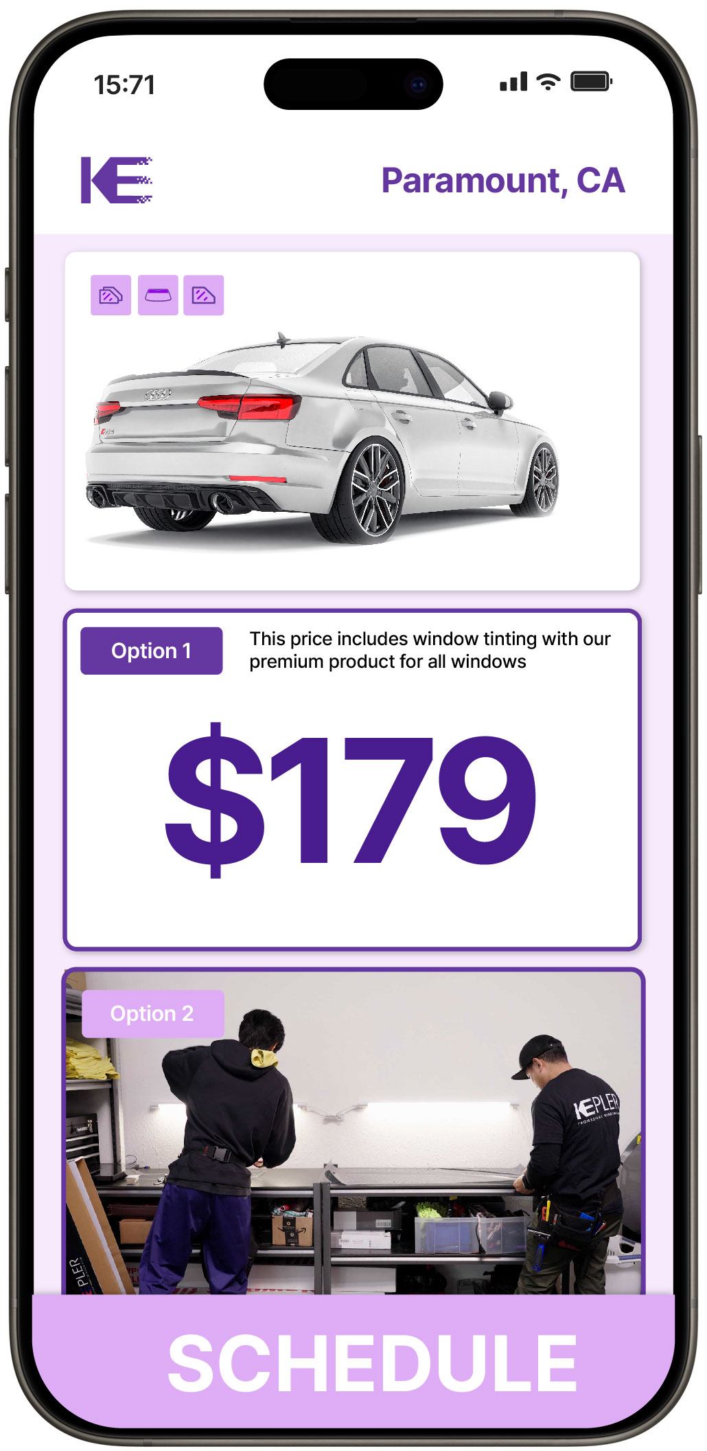 View Competitive Car Window Tinting Prices in Paramount, California