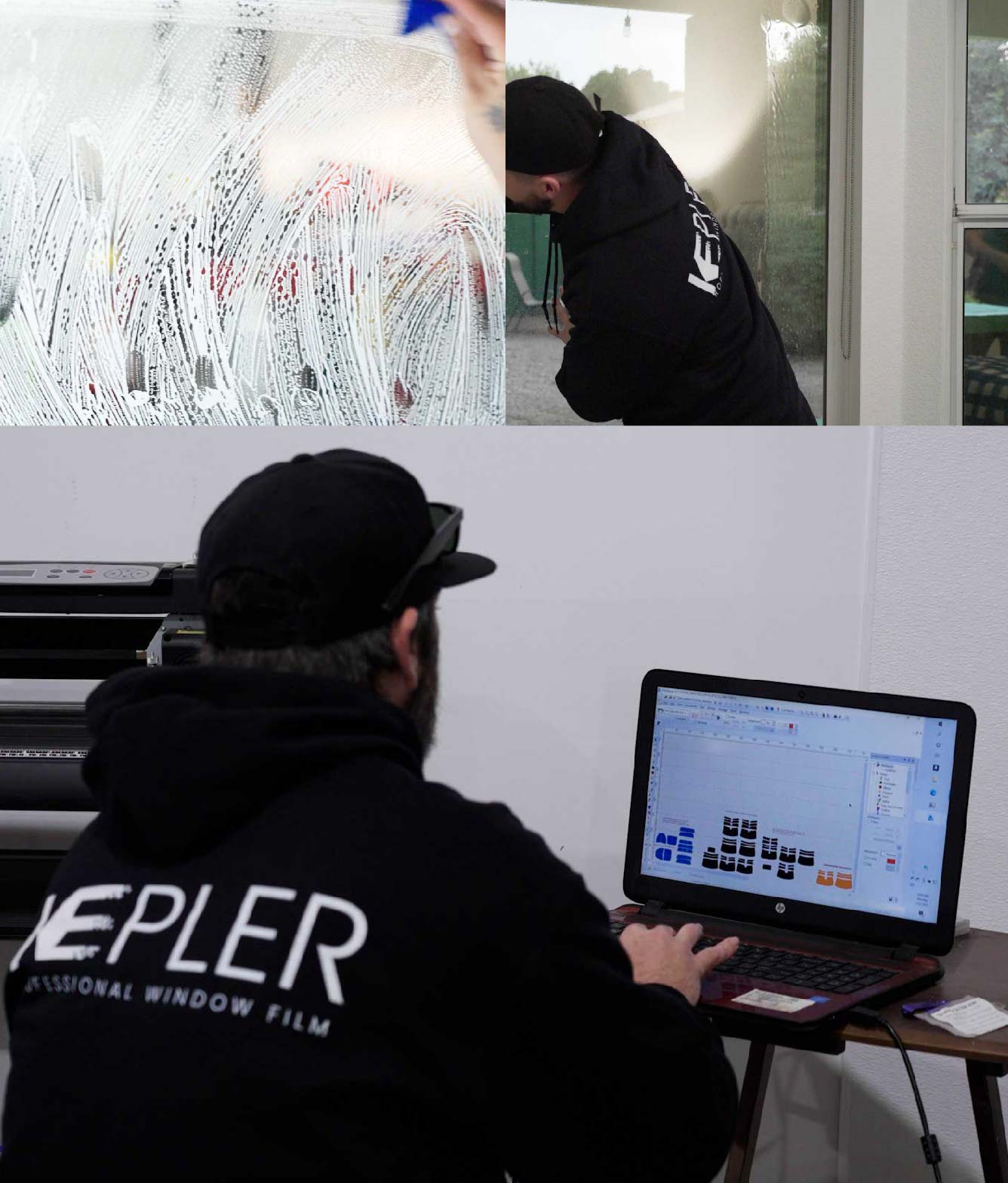 Ceramic Window Tinting Expert Cutting Film in Washougal, Washington