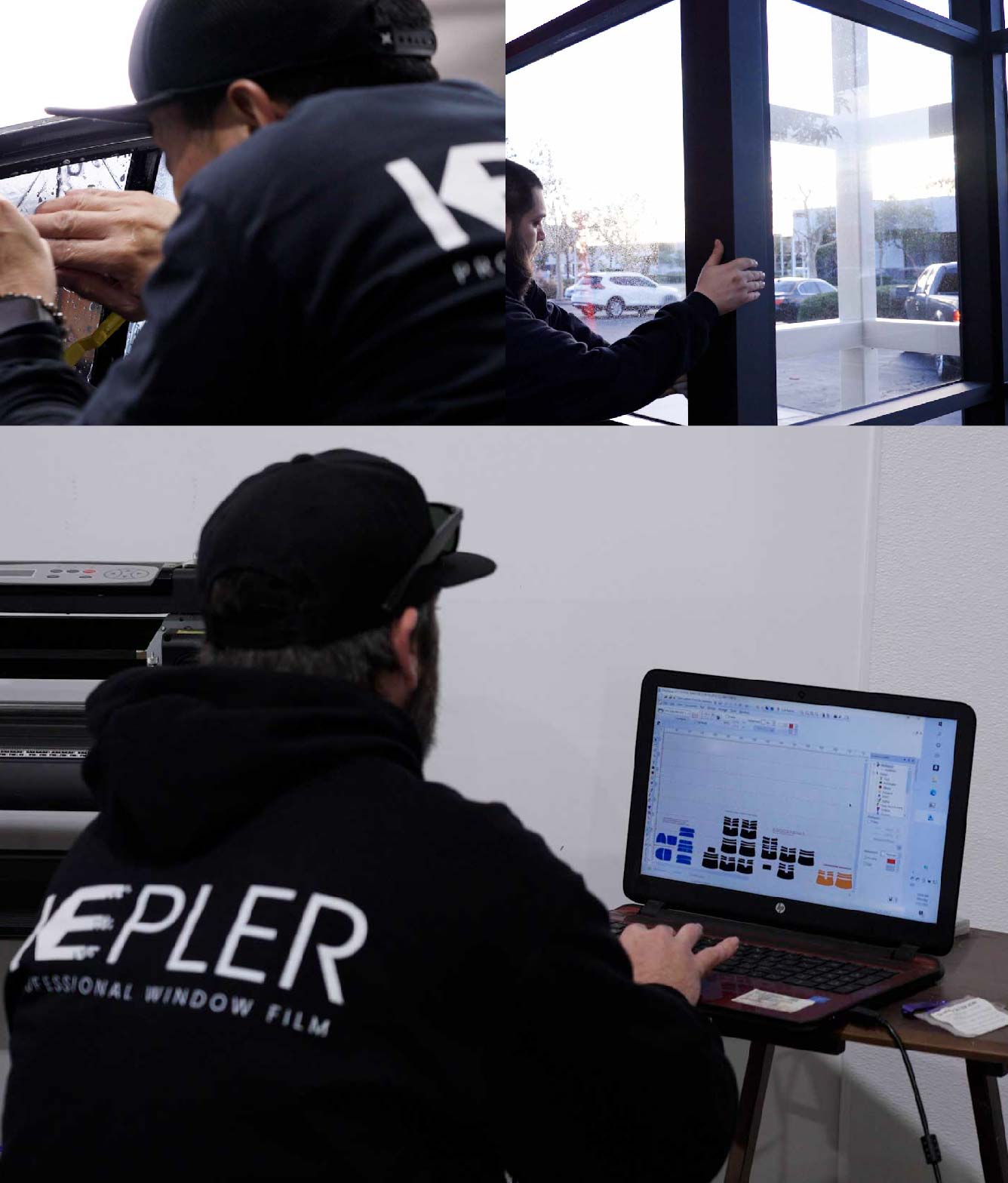Ceramic Window Tinting Expert Cutting Film in Richland, Washington