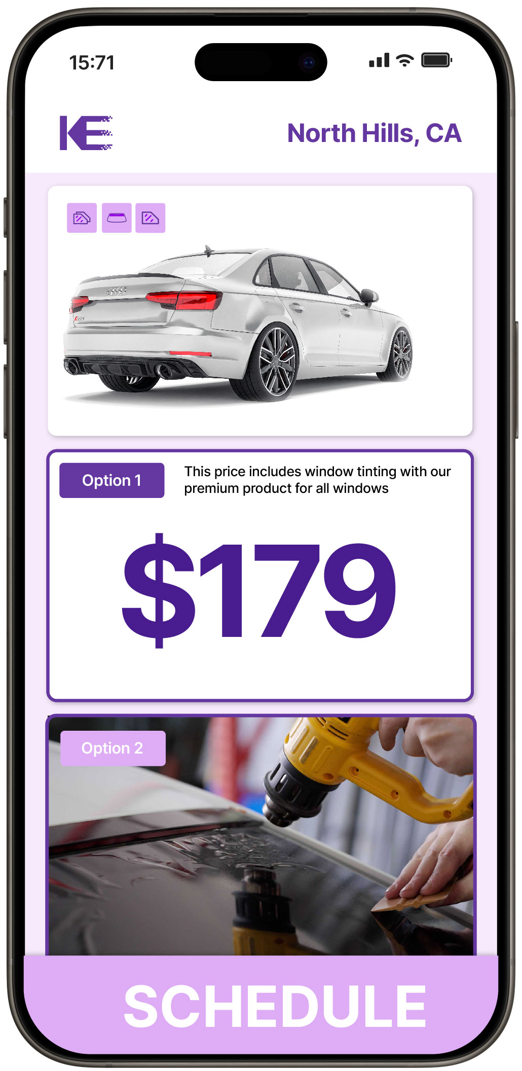 View Competitive Car Window Tinting Prices in North Hills, California