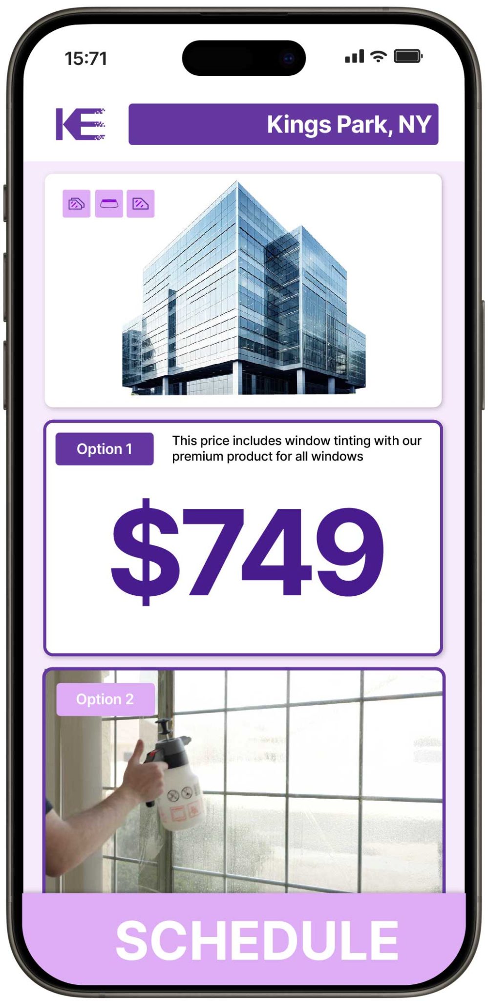 View Affordable Commercial Window Tinting Costs in Kings Park, New York