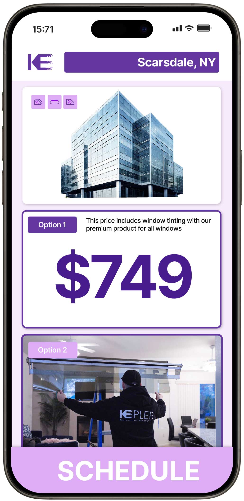 View Competitive Safety and Security Window Film Rates in Scarsdale, New York