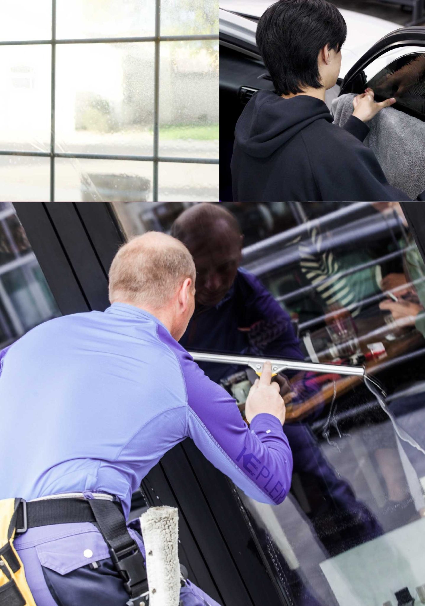Kepler Skilled Applying Anti-Graffiti Window Film to a Framingham Shop Front