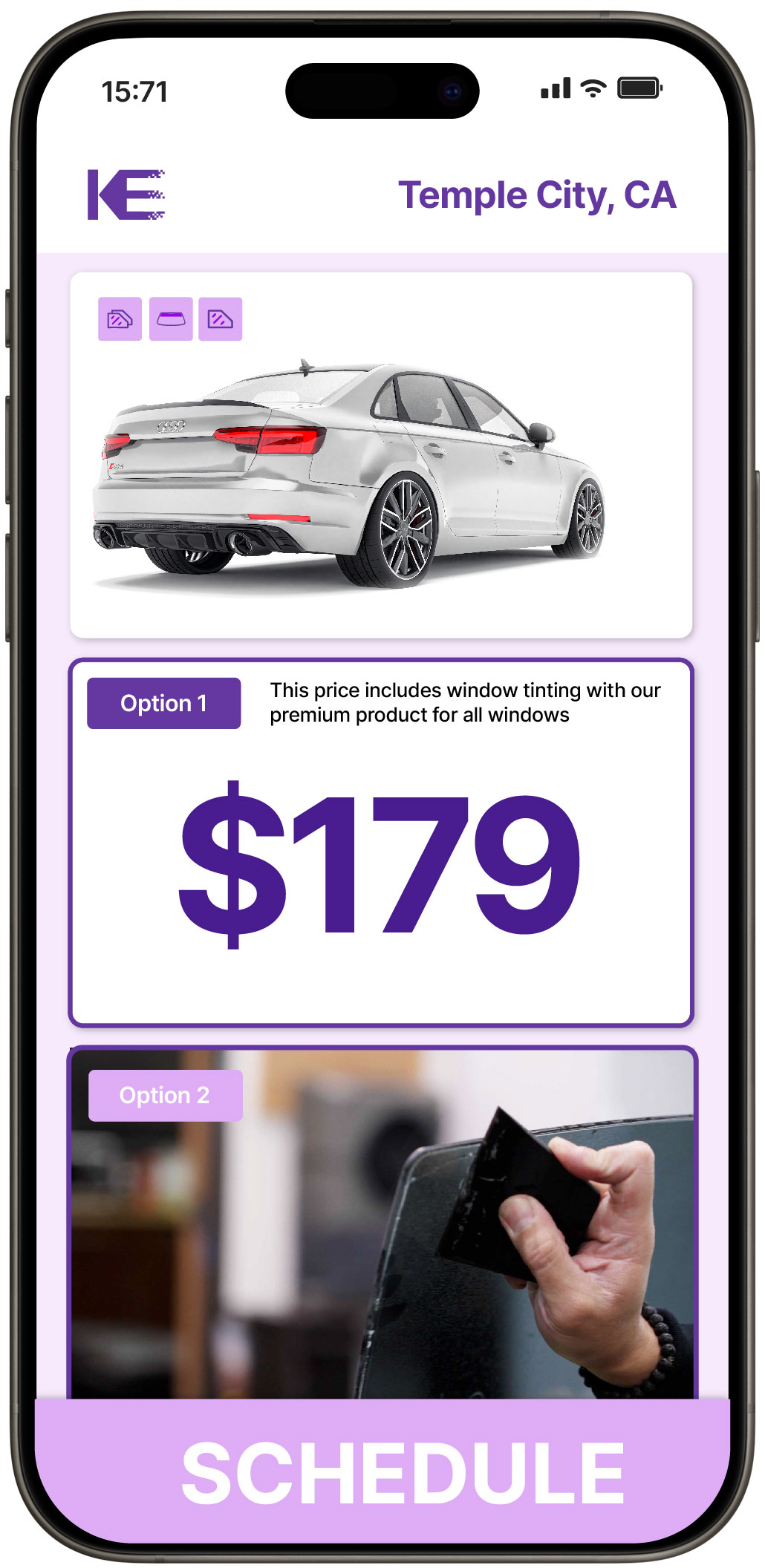 View Competitive Car Window Tinting Prices in Temple City, California