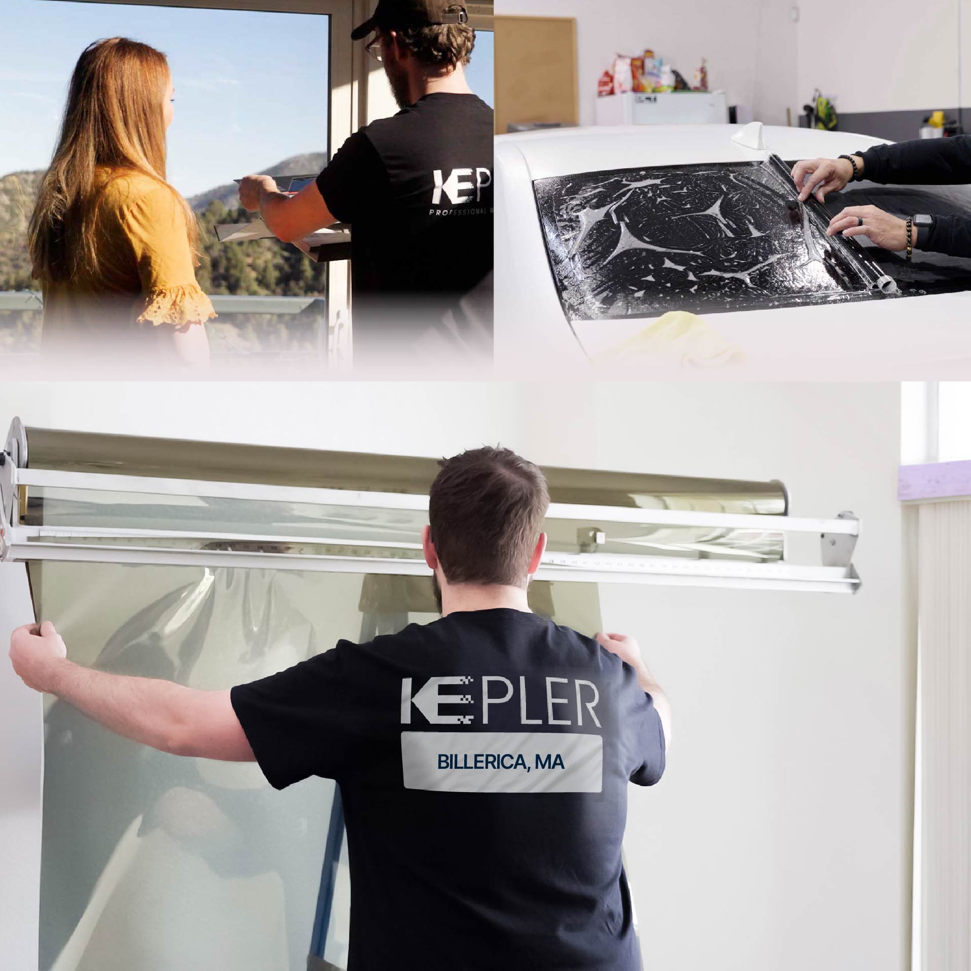 Kepler Specialist Installing Anti-Graffiti Film in Billerica, Massachusetts