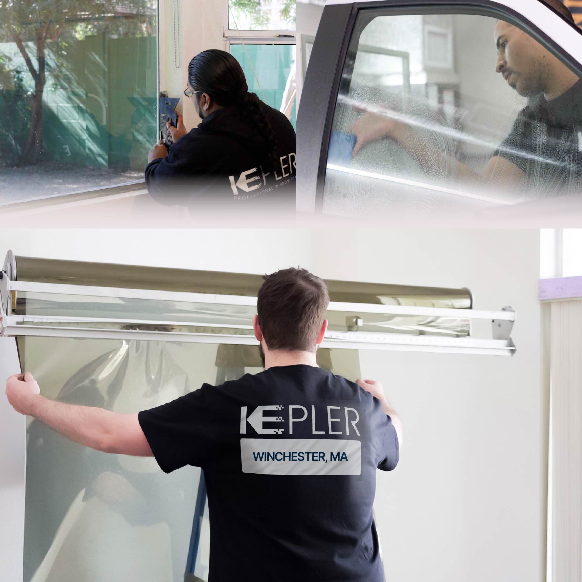 Kepler Specialist Installing Anti-Graffiti Film in Winchester, Massachusetts
