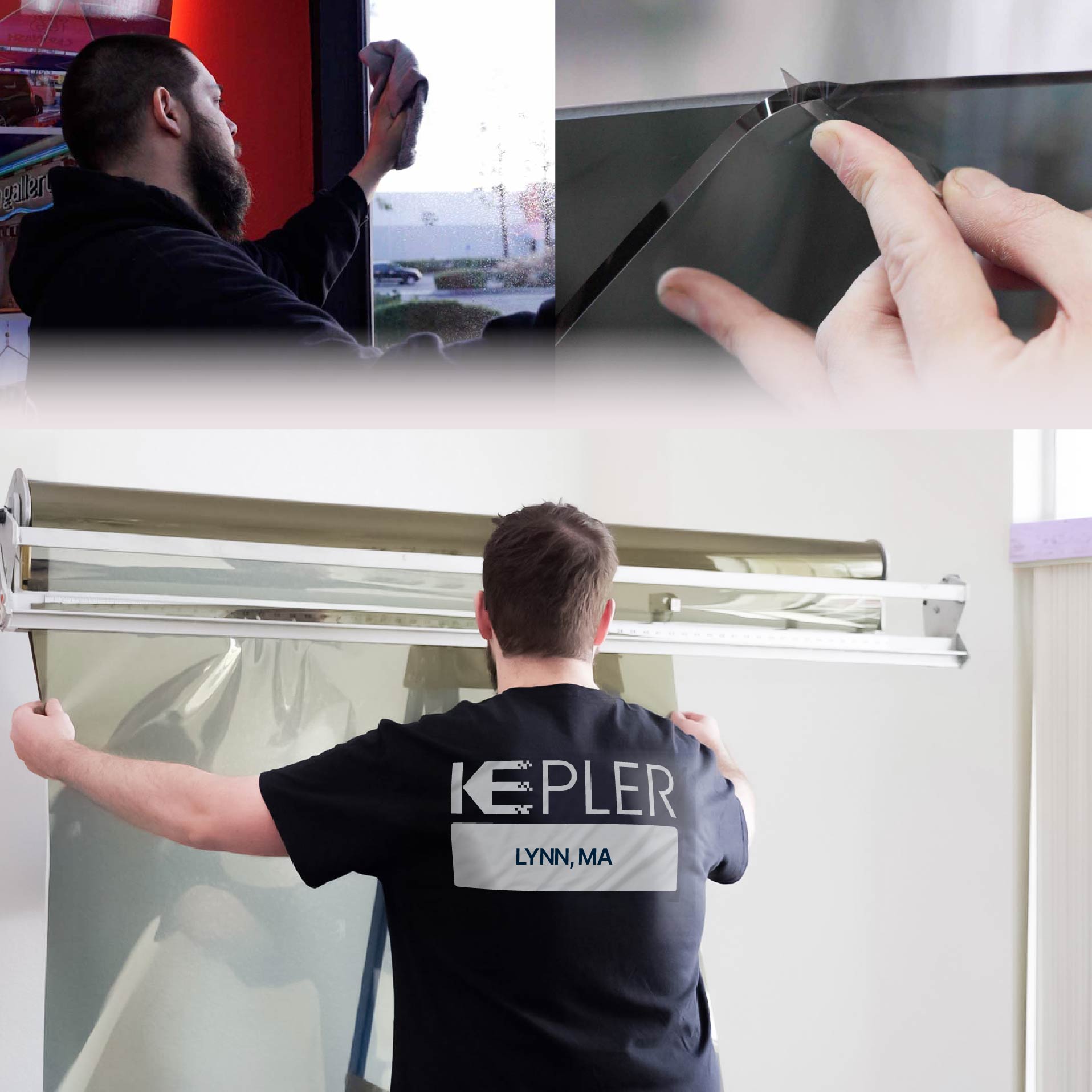 Kepler Specialist Installing Anti-Graffiti Film in Lynn, Massachusetts