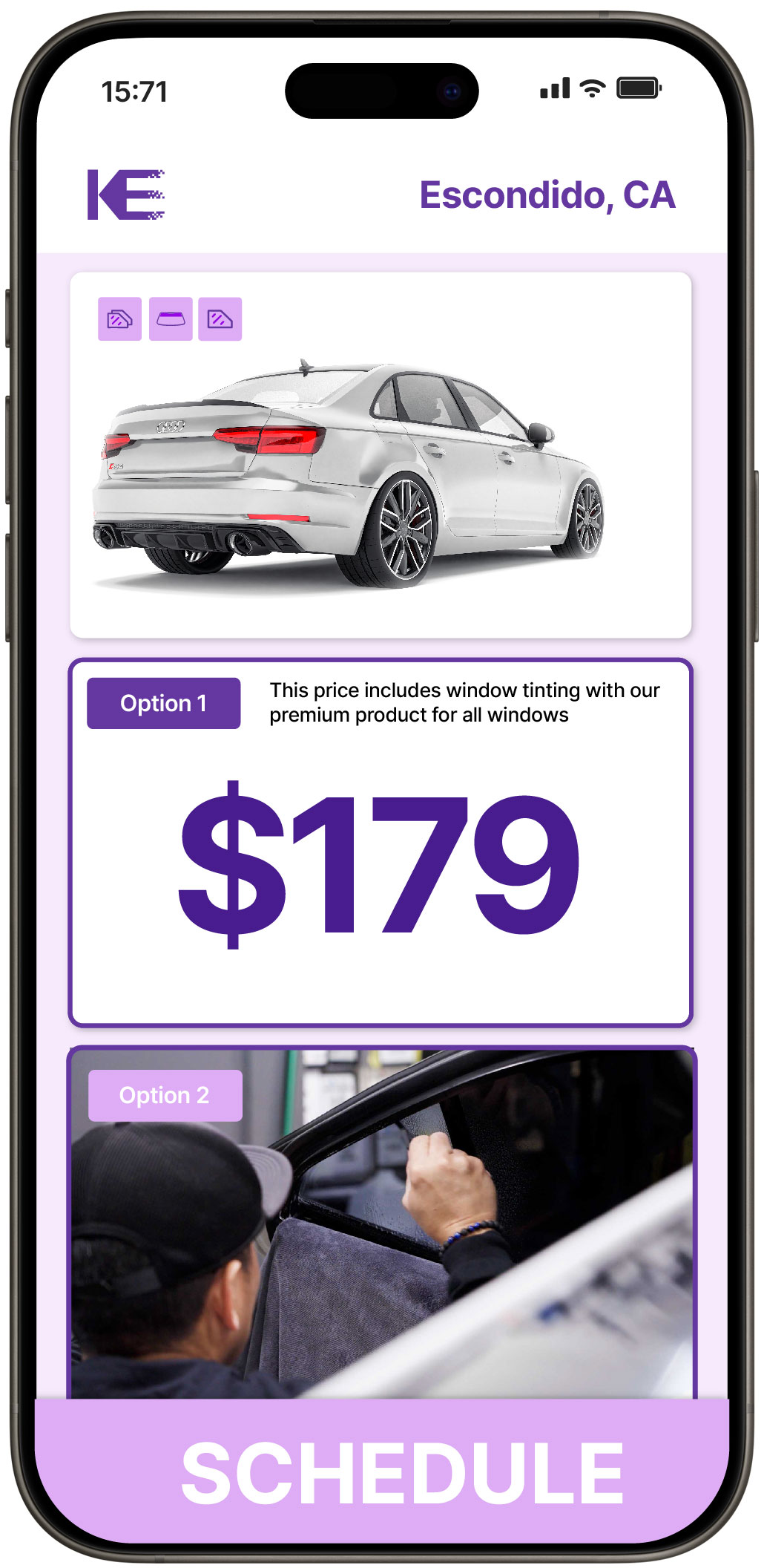 View Competitive Car Window Tinting Prices in Escondido, California