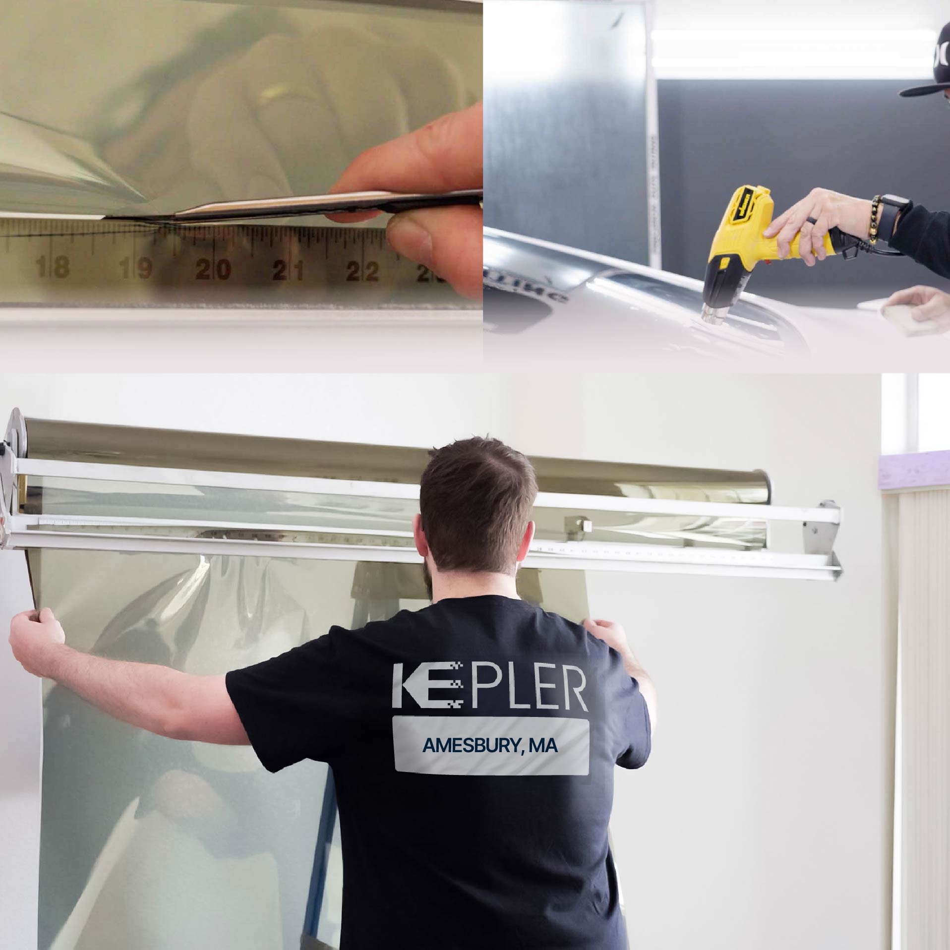 Kepler Specialist Installing Anti-Graffiti Film in Amesbury, Massachusetts