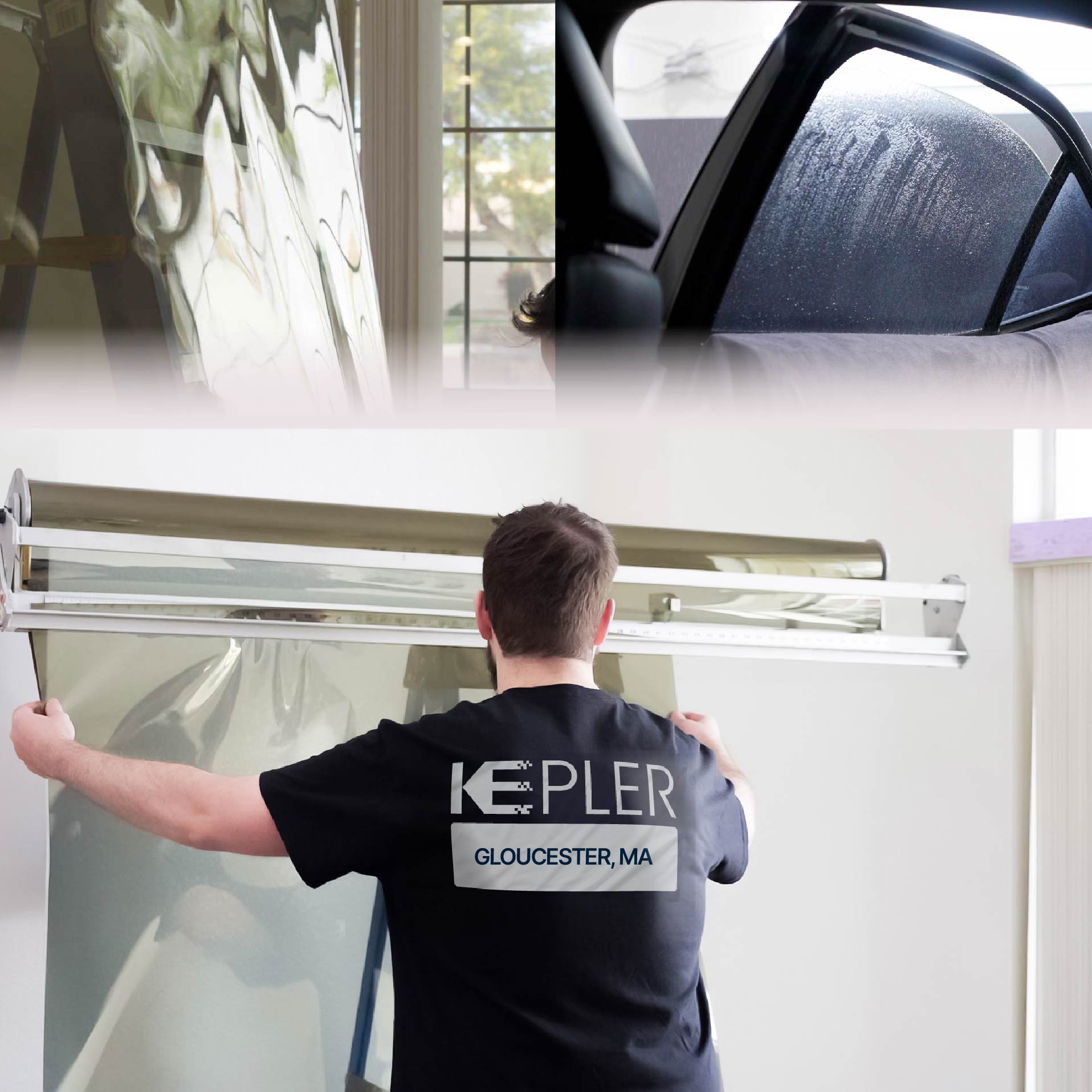 Kepler Specialist Installing Anti-Graffiti Film in Gloucester, Massachusetts