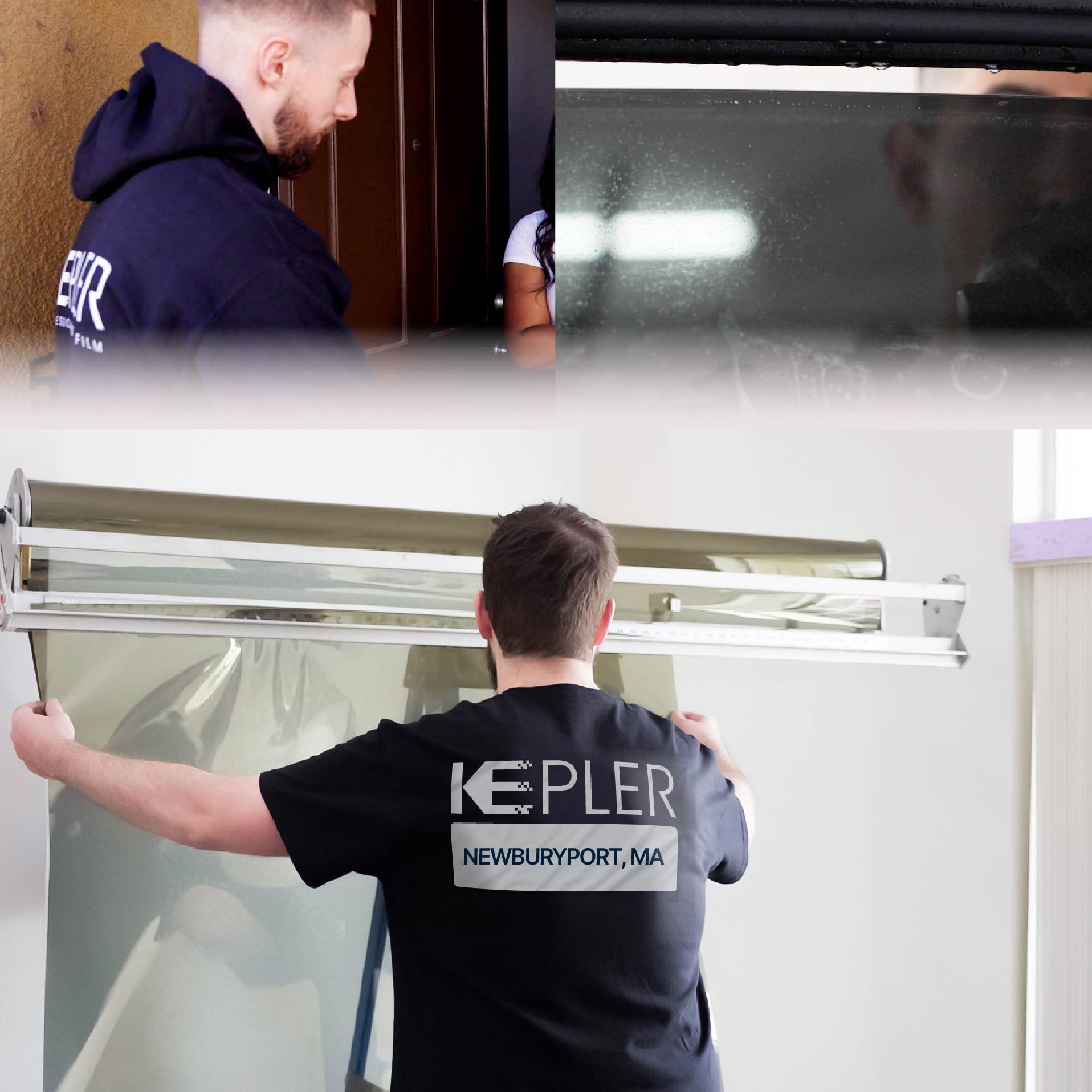 Kepler Specialist Installing Anti-Graffiti Film in Newburyport, Massachusetts
