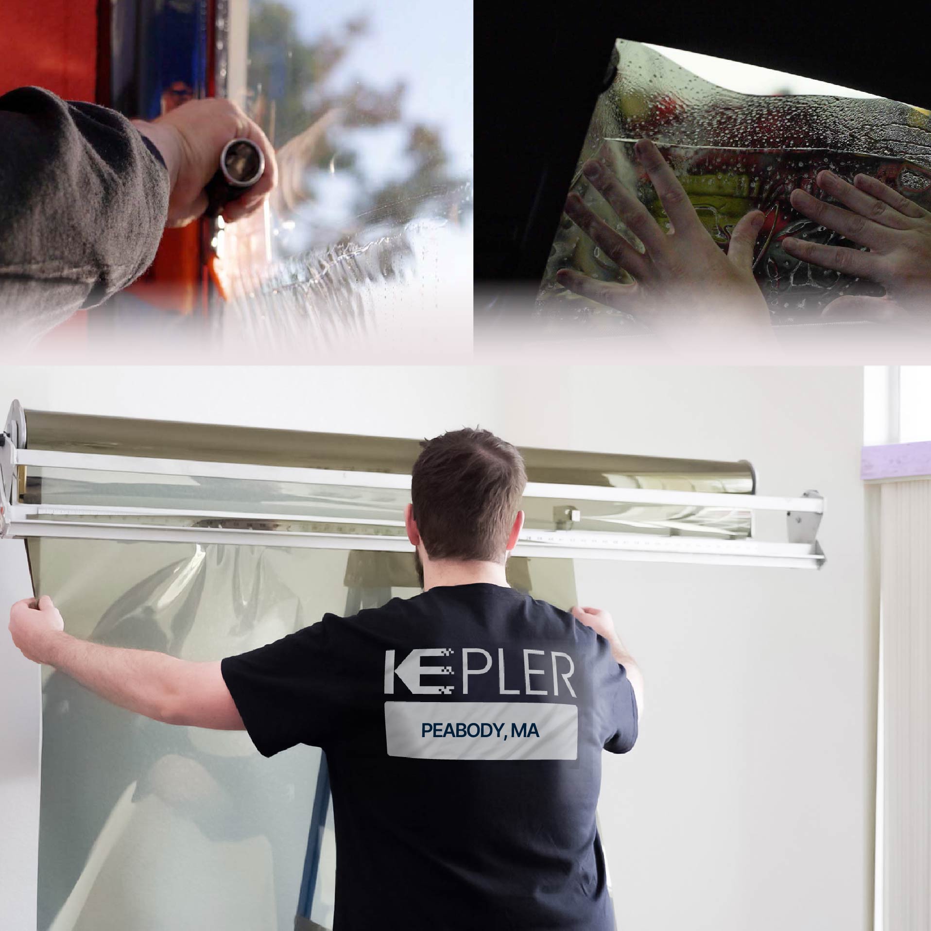 Kepler Specialist Installing Anti-Graffiti Film in Peabody, Massachusetts