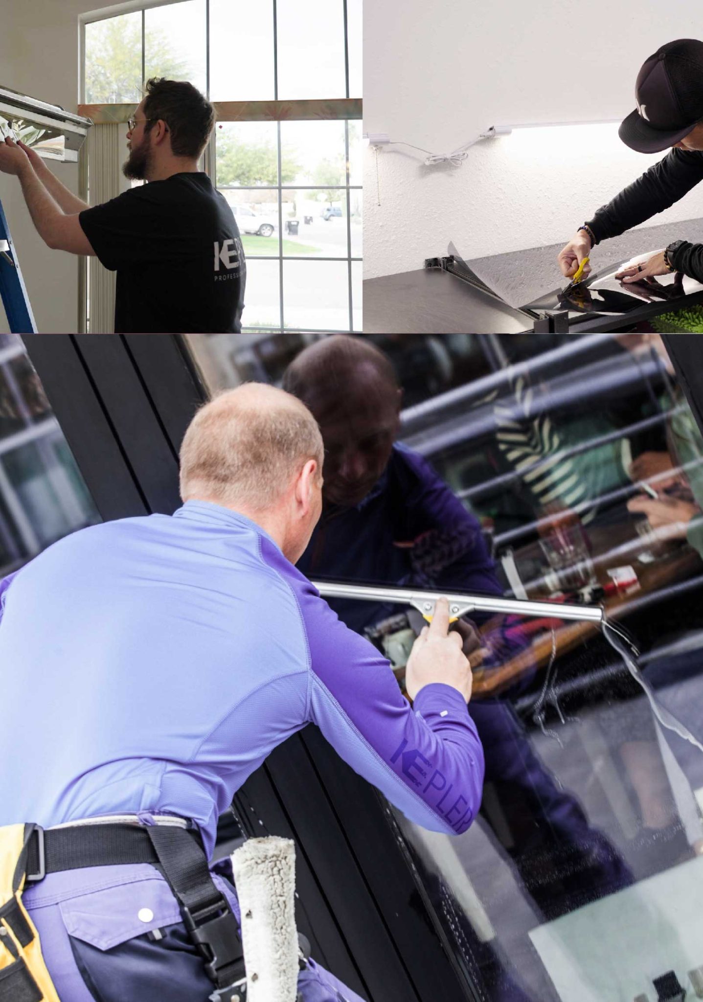 Kepler Professional Applying Anti-Graffiti Window Film to a South Walpole Shop Front
