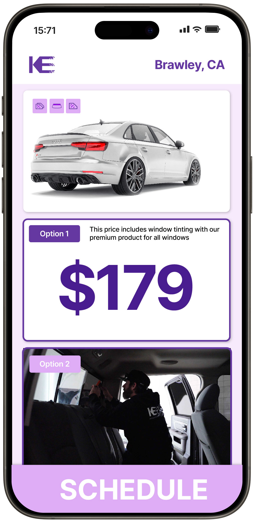 View Competitive Car Window Tinting Prices in Brawley, California