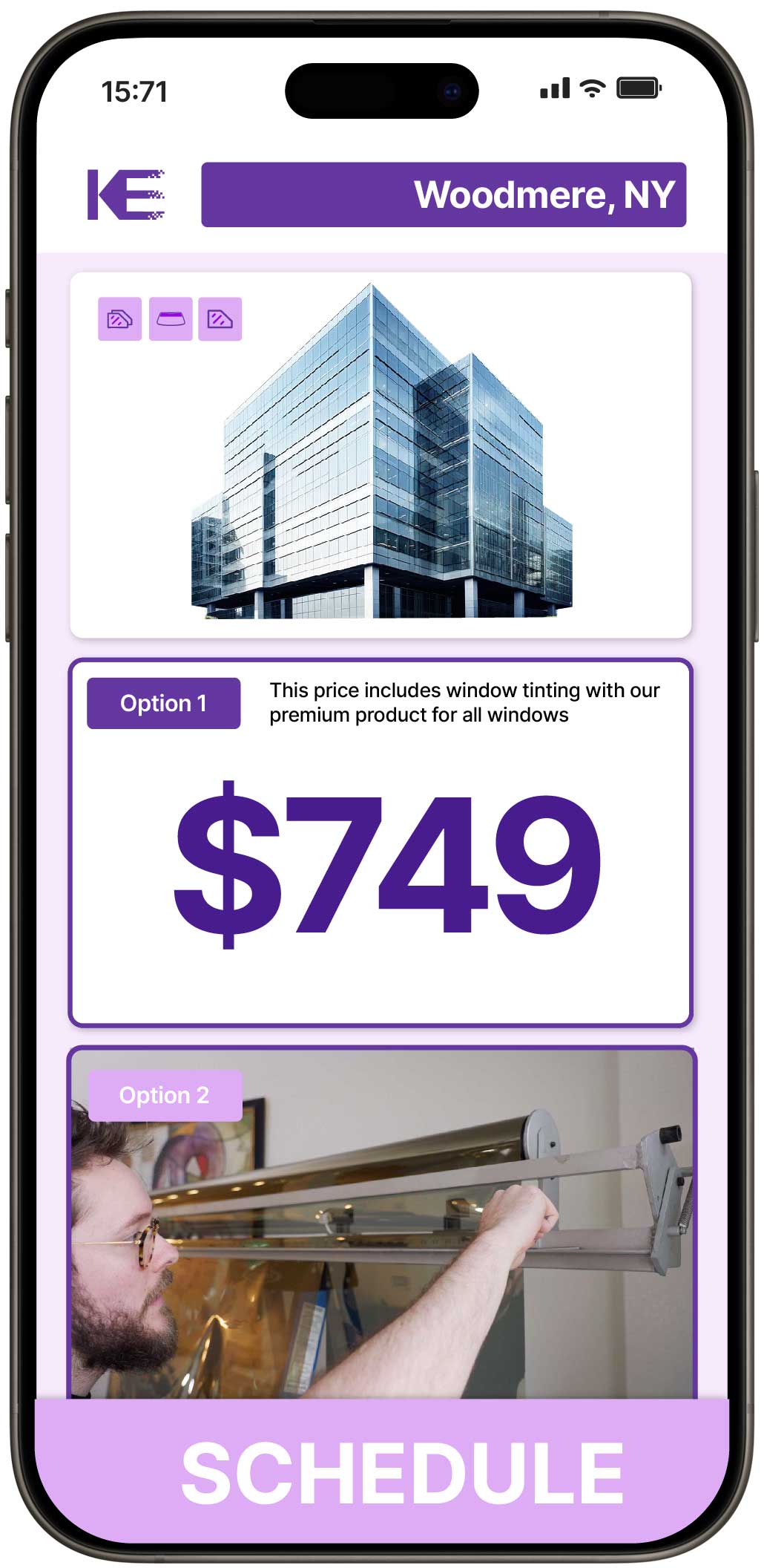 View Competitive Safety and Security Window Film Costs in Woodmere, New York