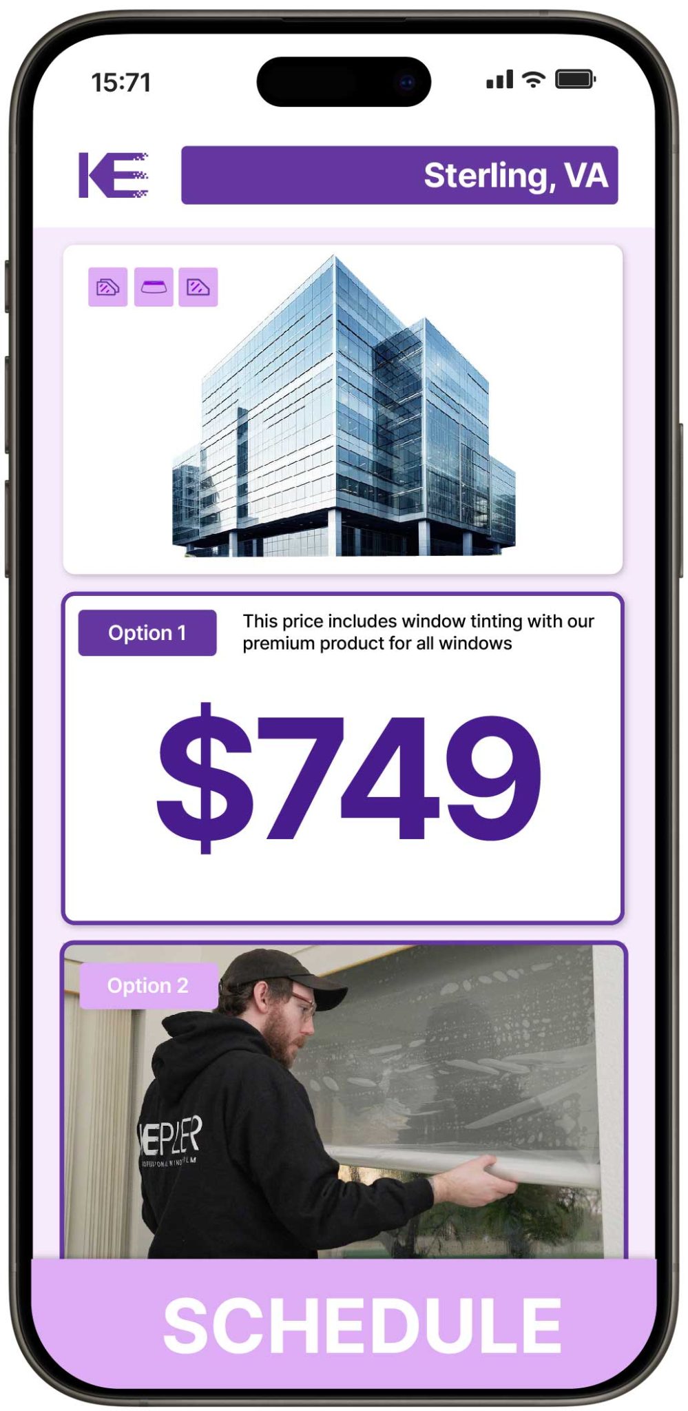 View Competitive Commercial Window Tinting Prices in Sterling, Virginia