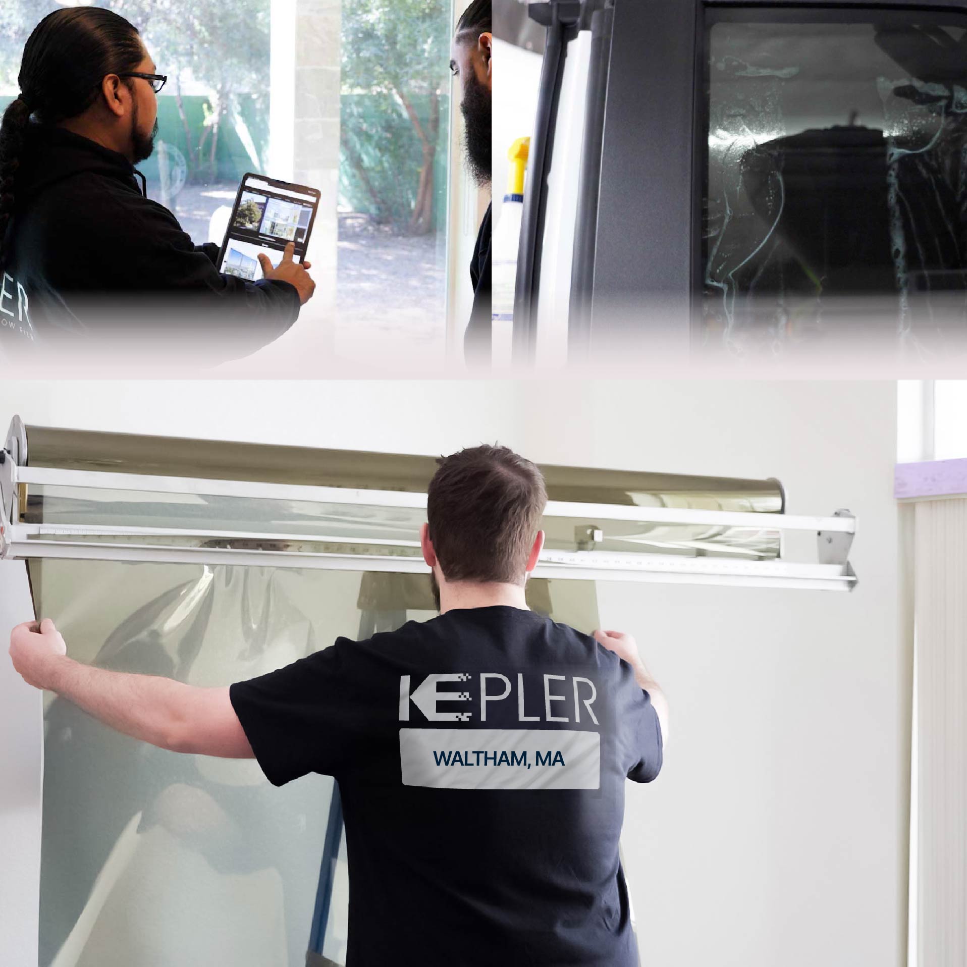 Kepler Specialist Installing Anti-Graffiti Film in Waltham, Massachusetts