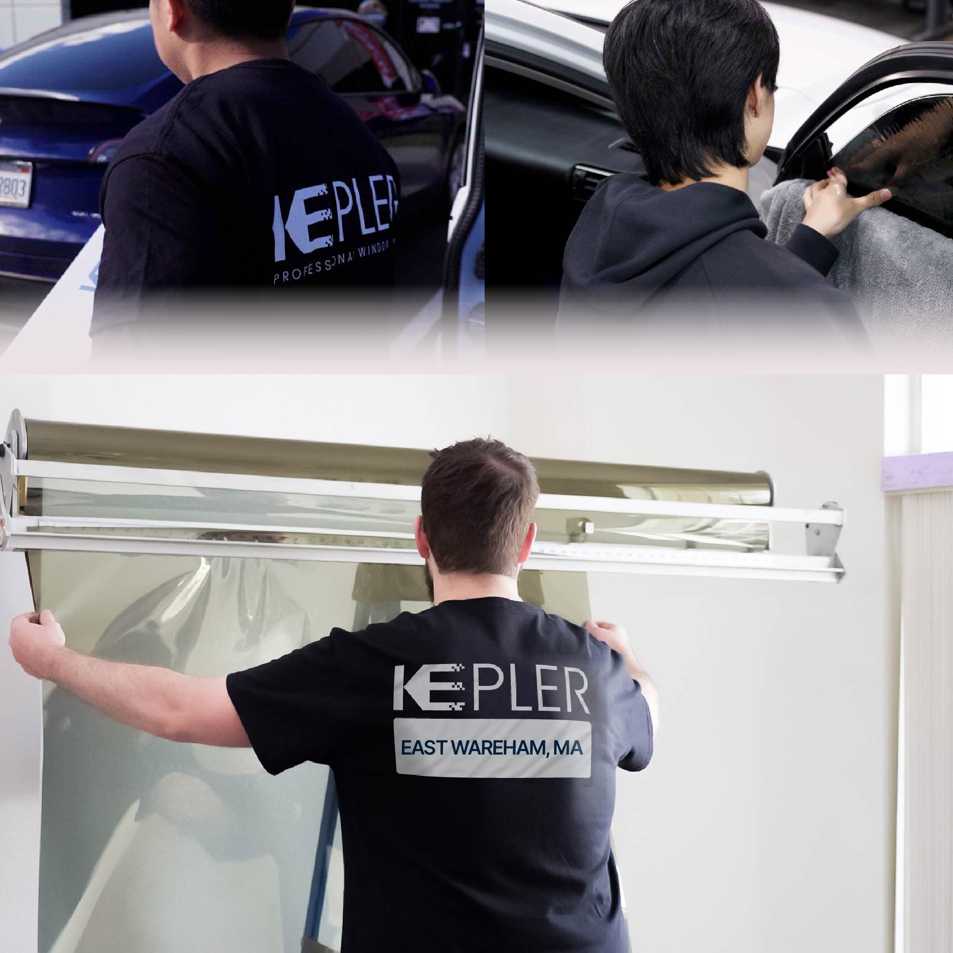 Kepler Specialist Installing Anti-Graffiti Film in East Wareham, Massachusetts