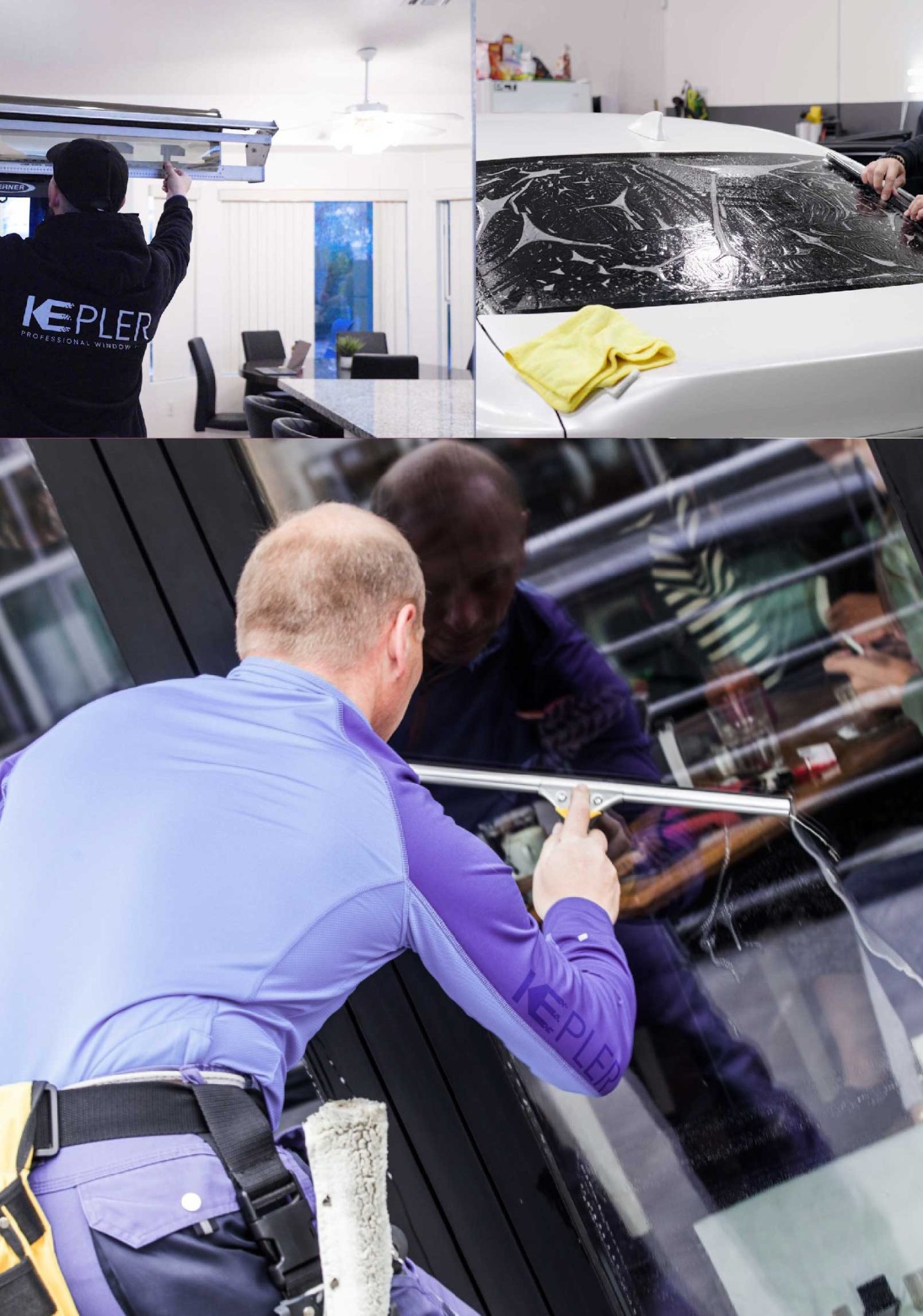 Kepler Skilled Applying Anti-Graffiti Window Film to a North Dartmouth Shop Front