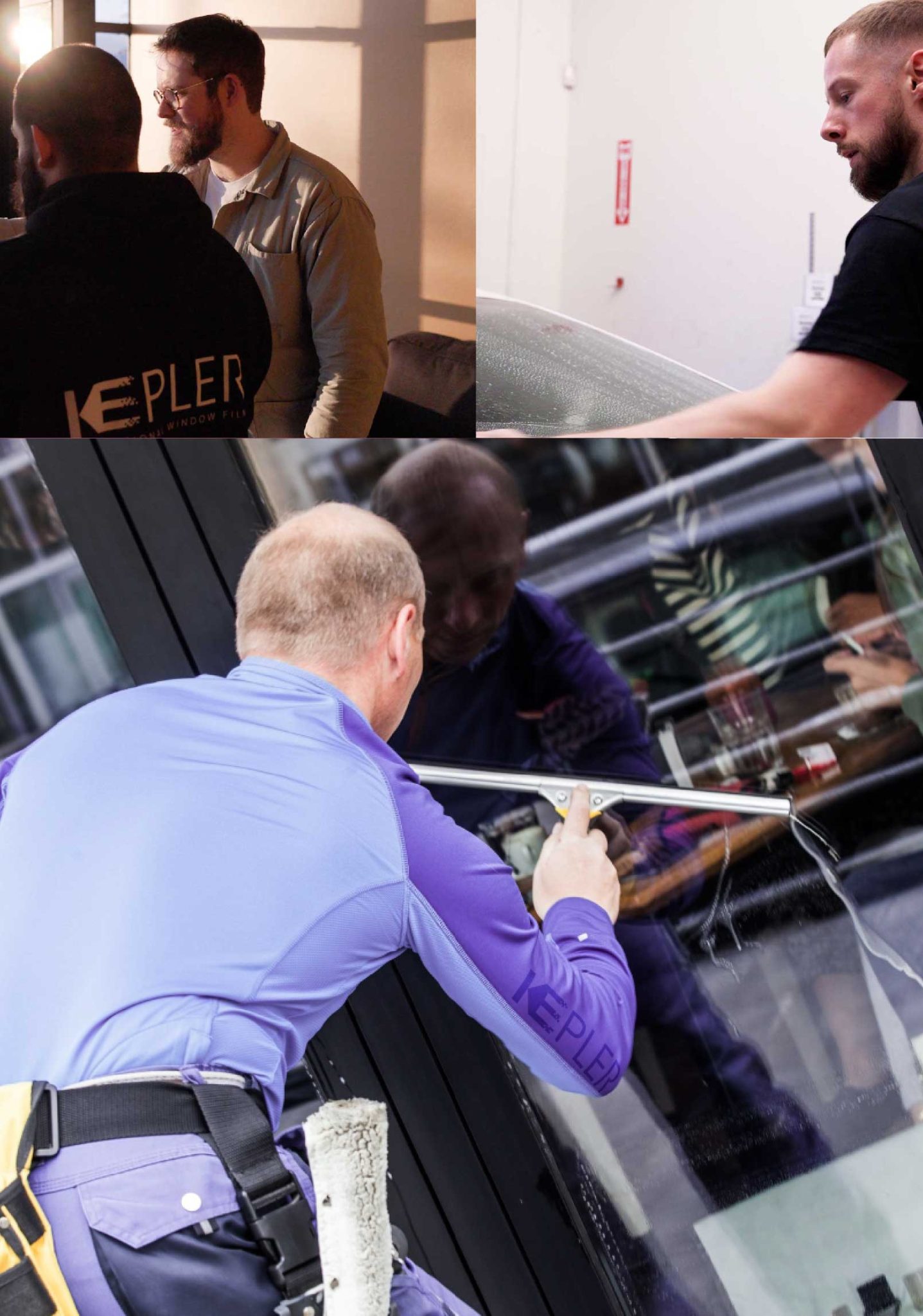 Kepler Expert Applying Anti-Graffiti Window Film to a Attleboro Falls Shop Front