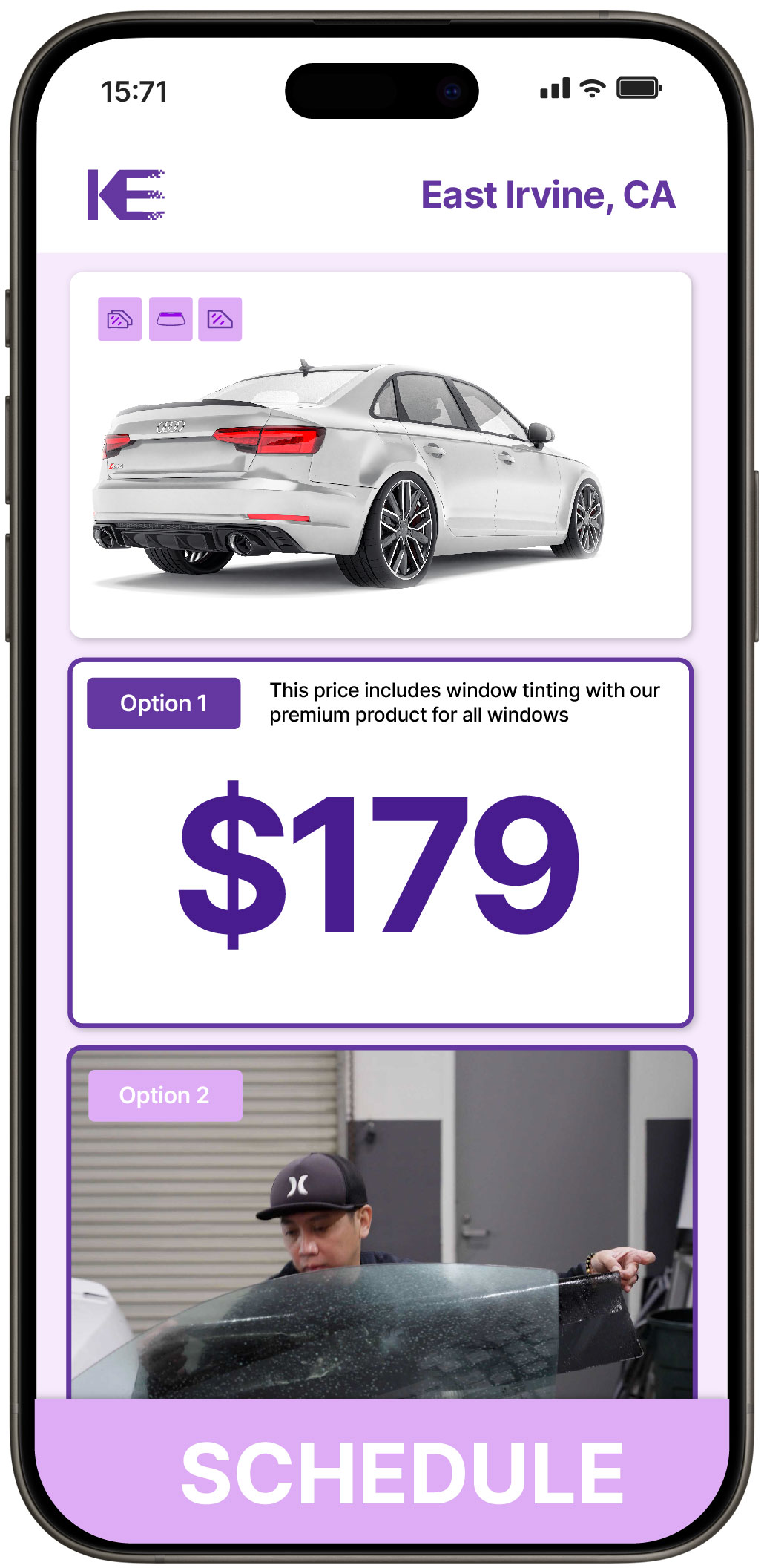 View Reasonable Car Window Tinting Prices in East Irvine, California