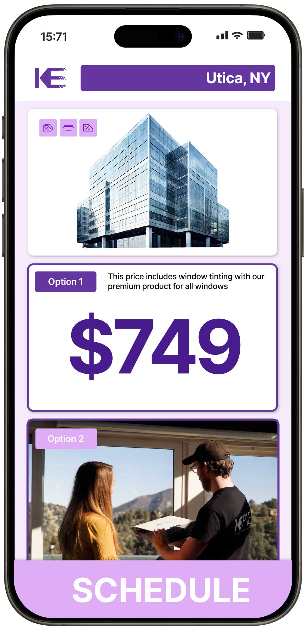 View Reasonable Safety and Security Window Film Prices in Utica, New York