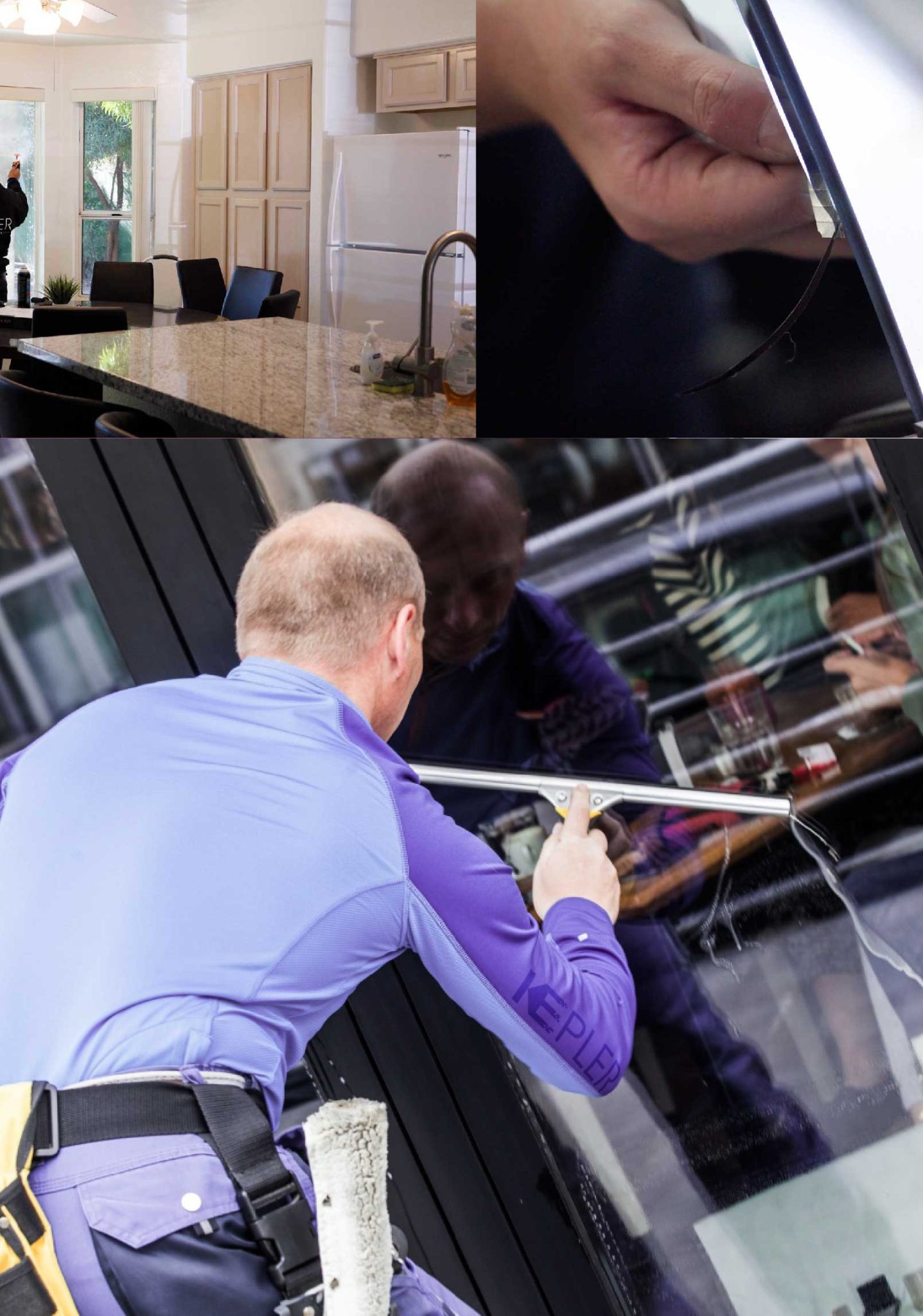 Kepler Expert Applying Anti-Graffiti Window Film to a Nashua Shop Front