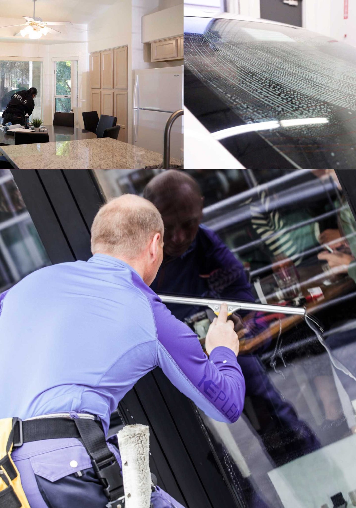 Kepler Expert Applying Anti-Graffiti Window Film to a Bangor Shop Front