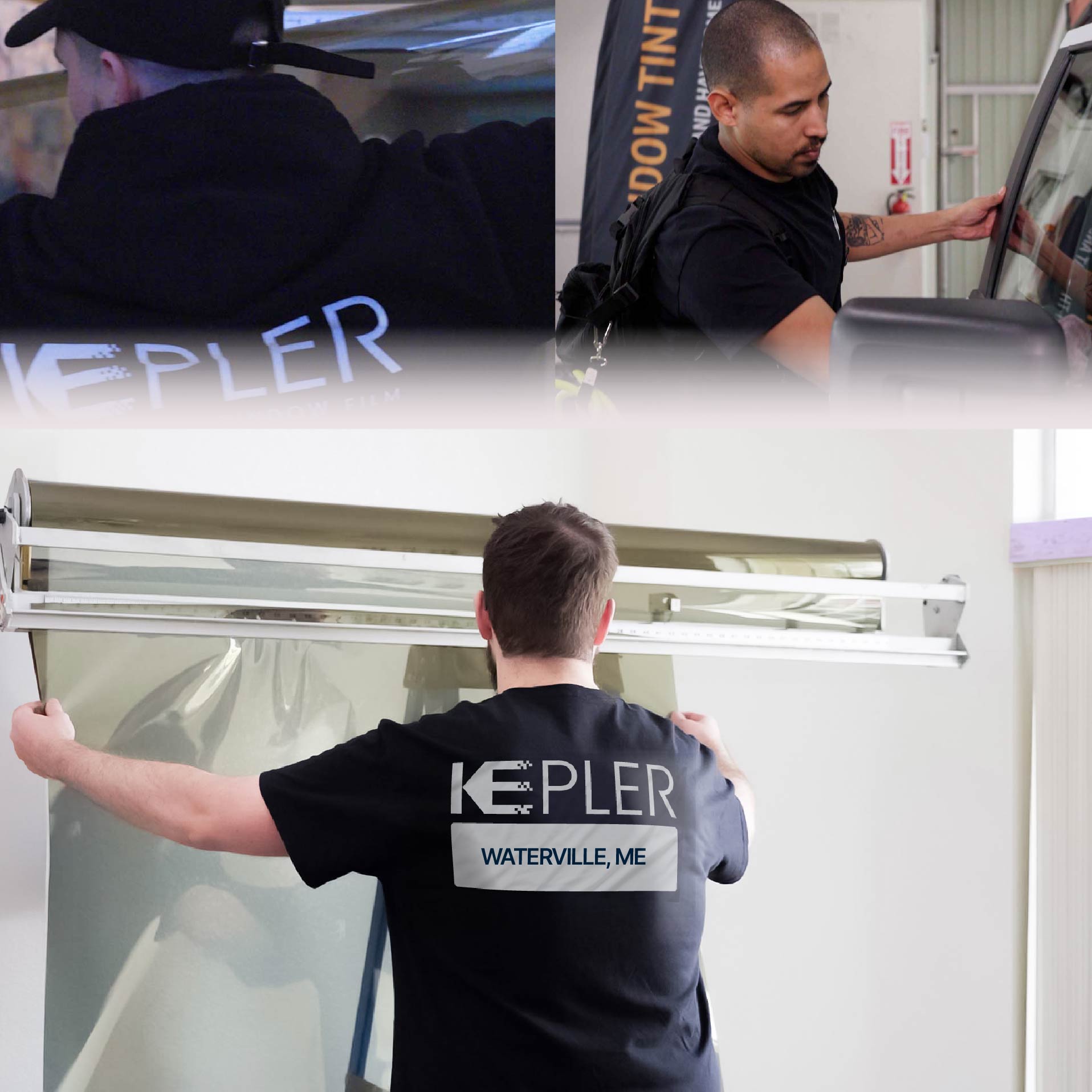 Kepler Specialist Installing Anti-Graffiti Film in Waterville, Maine