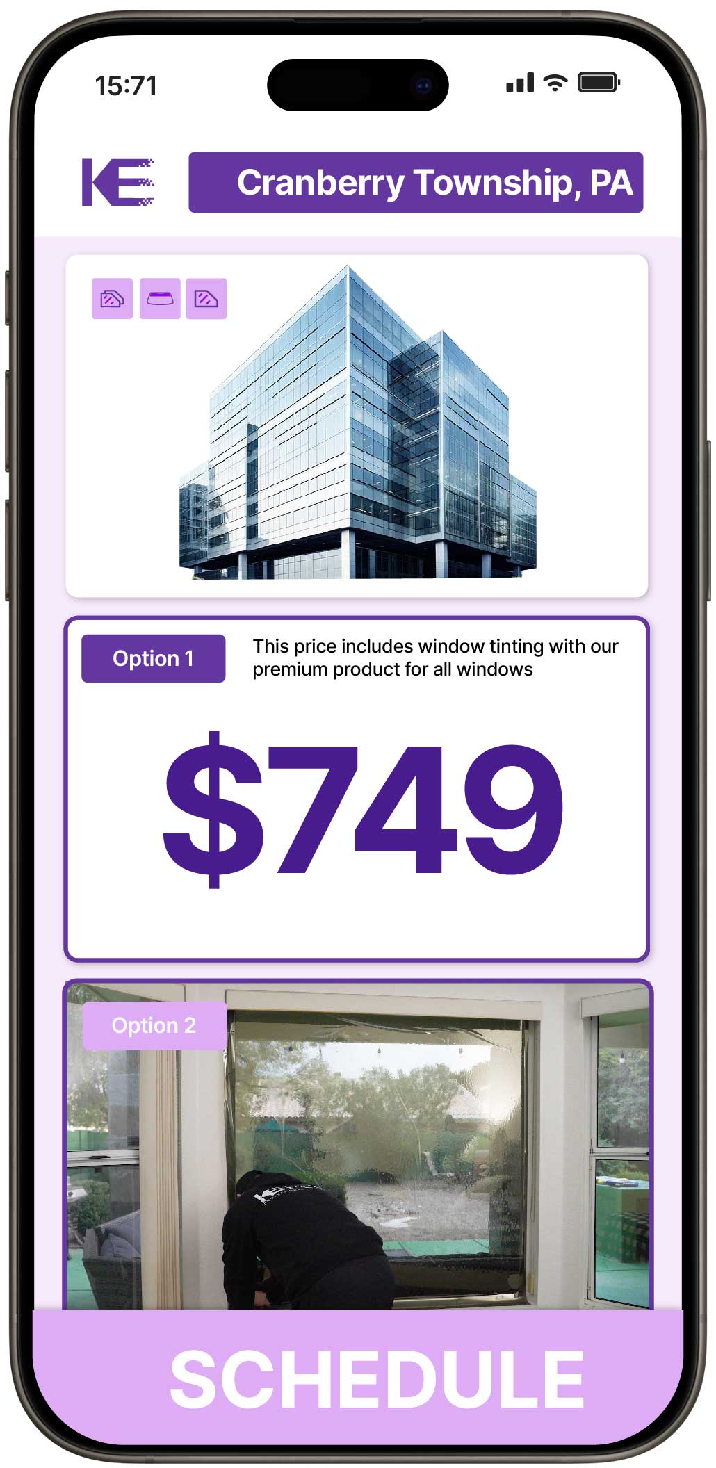 View Reasonable Safety and Security Window Film Costs in Cranberry Township, Pennsylvania