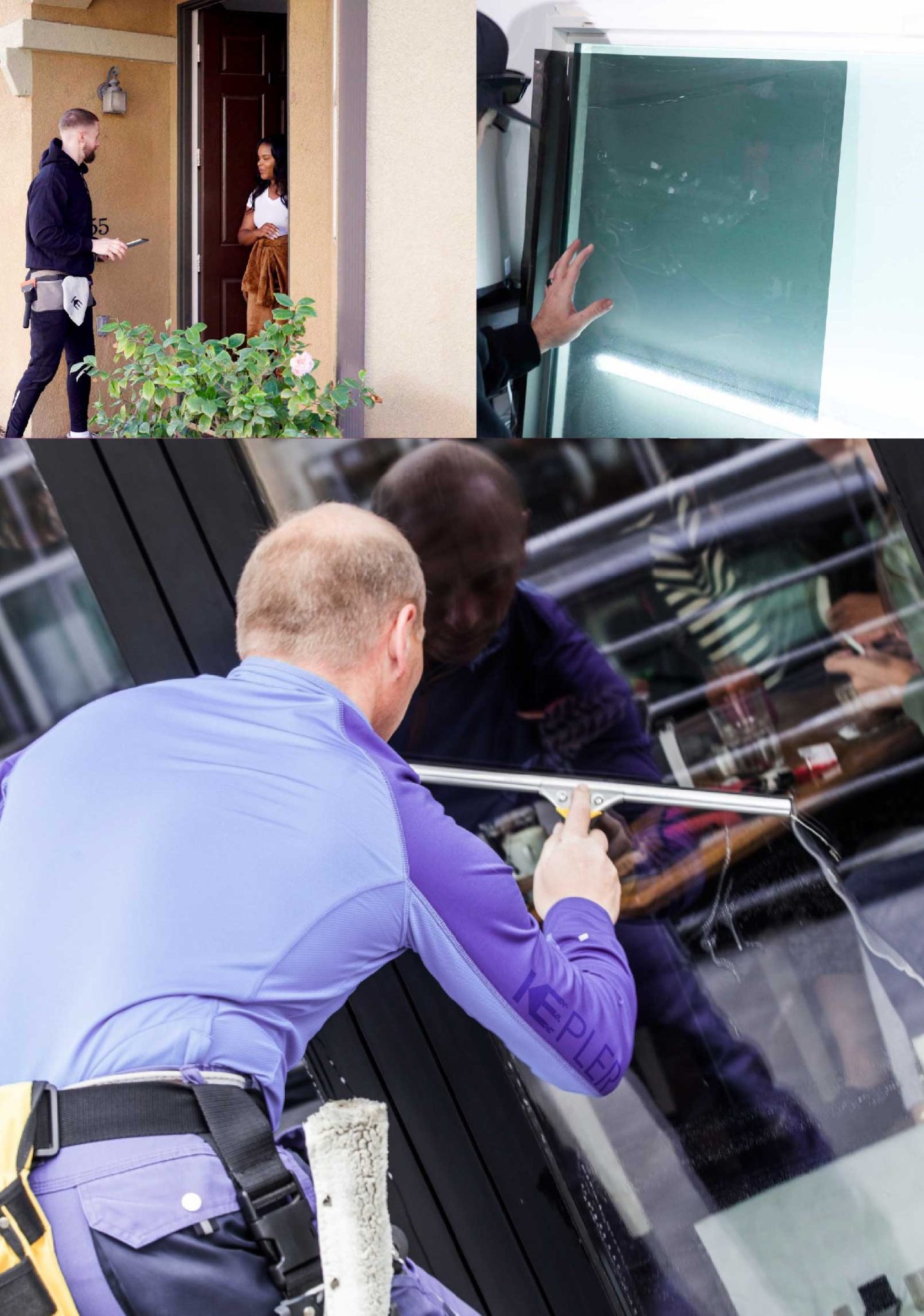 Kepler Expert Applying Anti-Graffiti Window Film to a Colchester Shop Front