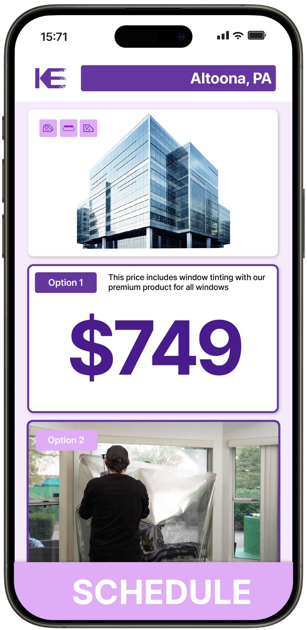 View Affordable Safety and Security Window Film Rates in Altoona, Pennsylvania