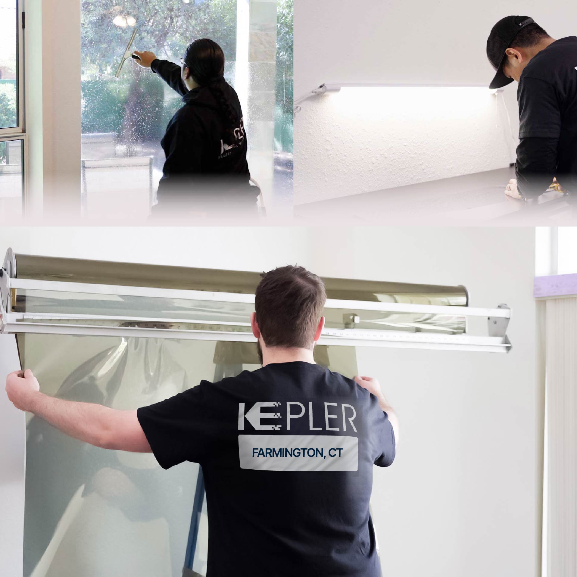 Kepler Specialist Installing Anti-Graffiti Film in Farmington, Connecticut