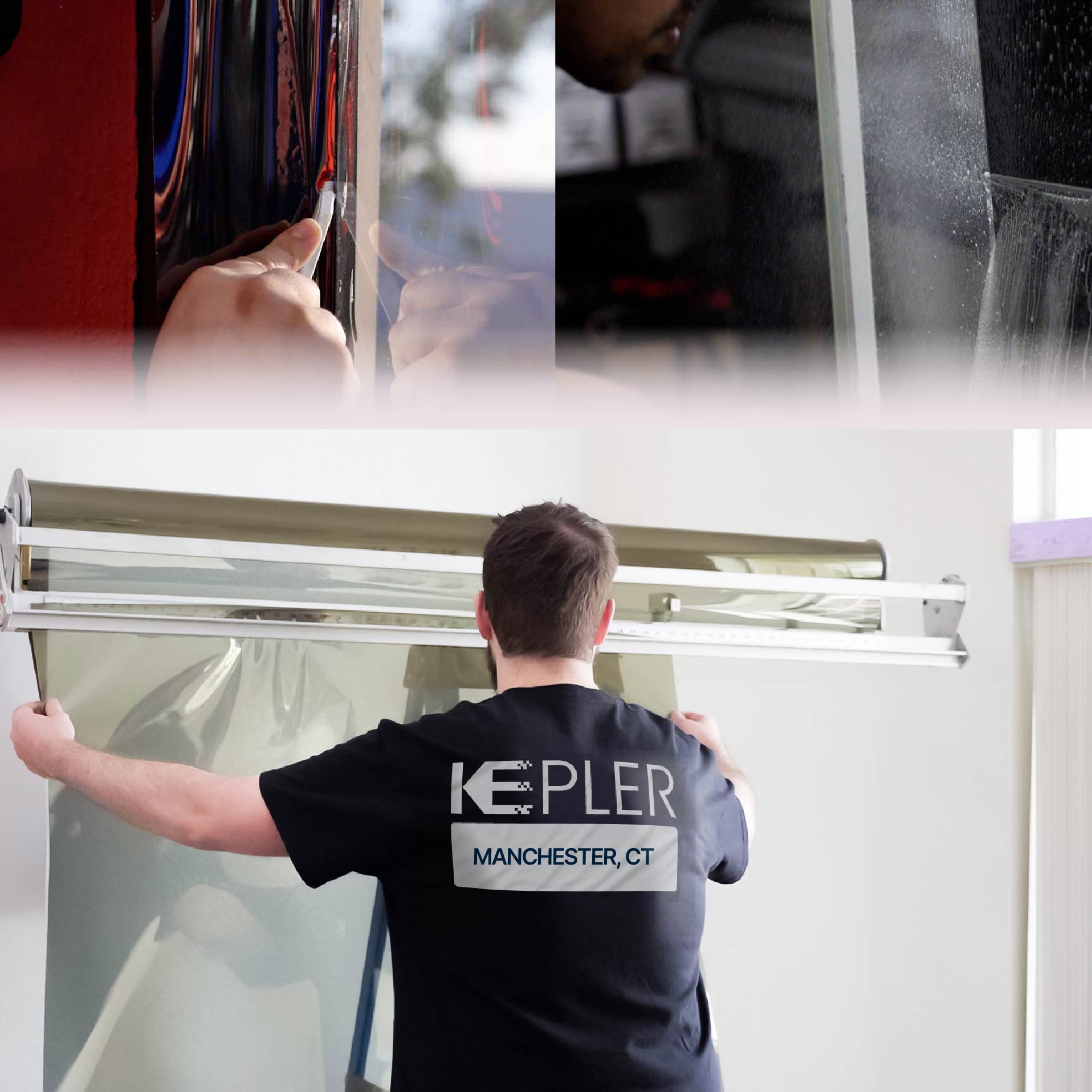 Kepler Specialist Installing Anti-Graffiti Film in Manchester, Connecticut