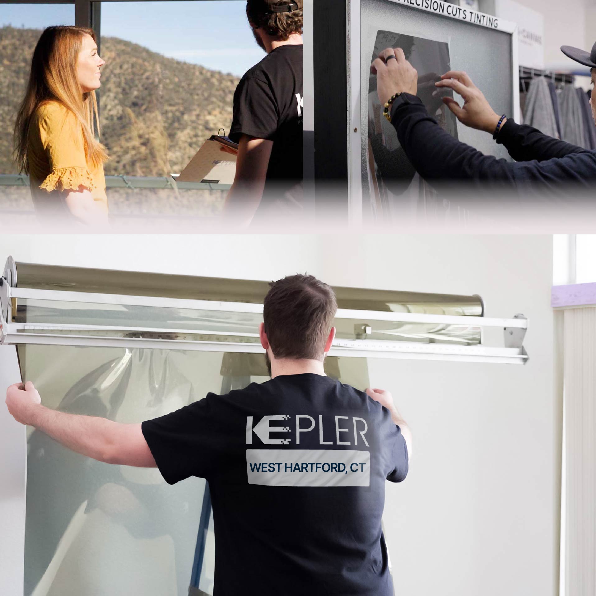 Kepler Specialist Installing Anti-Graffiti Film in West Hartford, Connecticut
