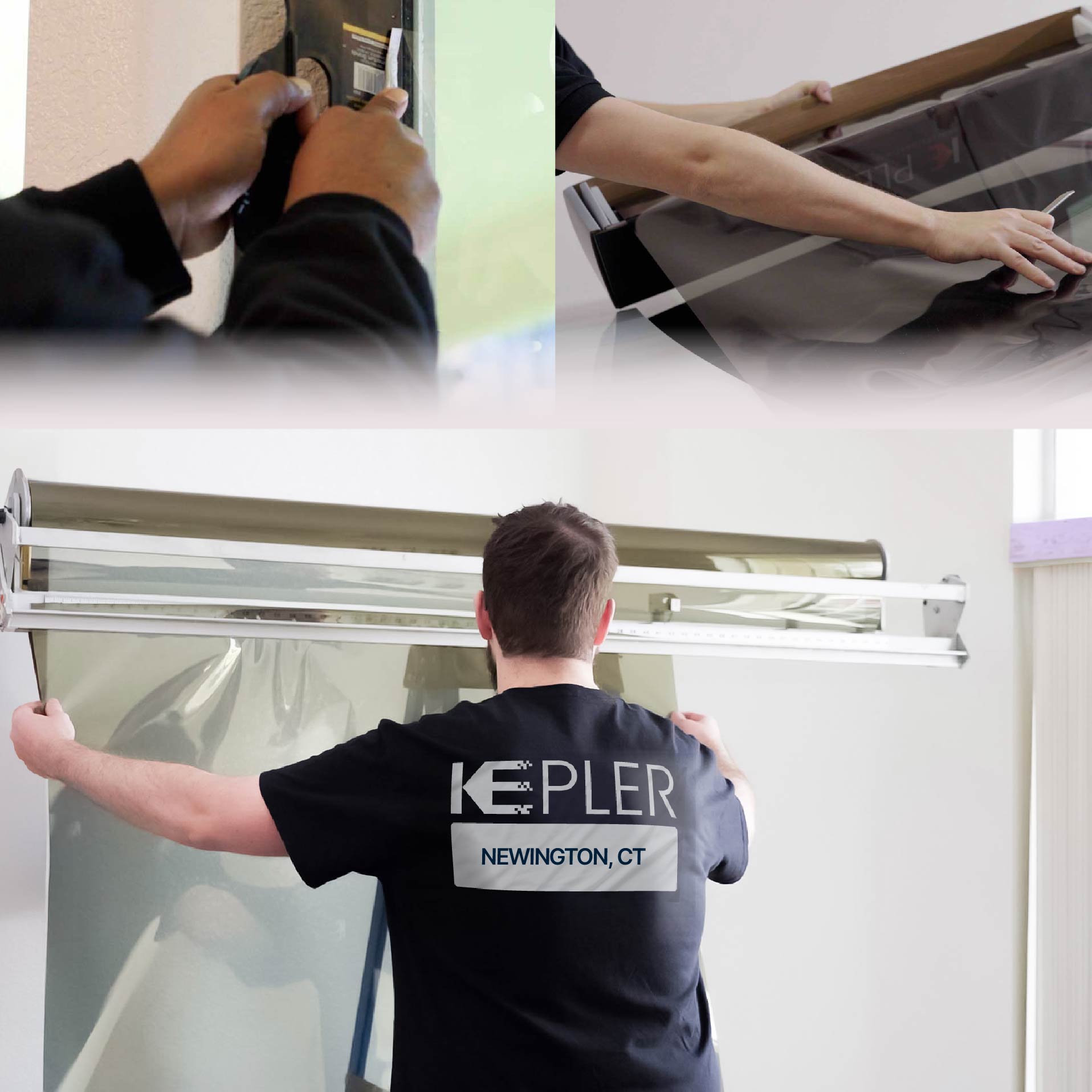 Kepler Specialist Installing Anti-Graffiti Film in Newington, Connecticut