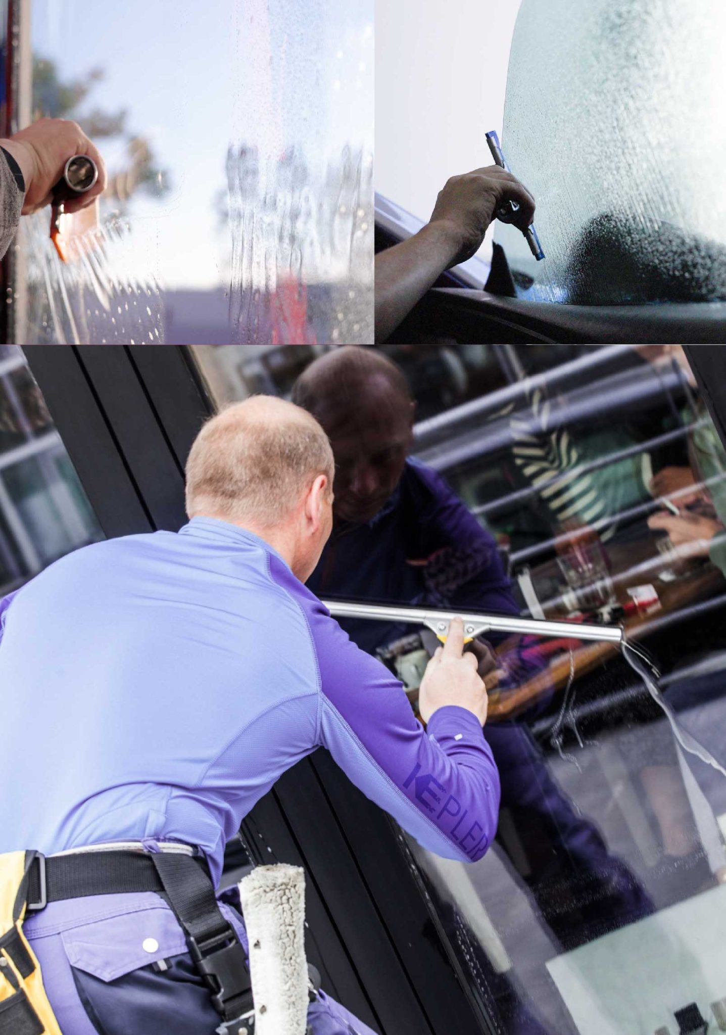 Kepler Expert Applying Anti-Graffiti Window Film to a Trumbull Shop Front