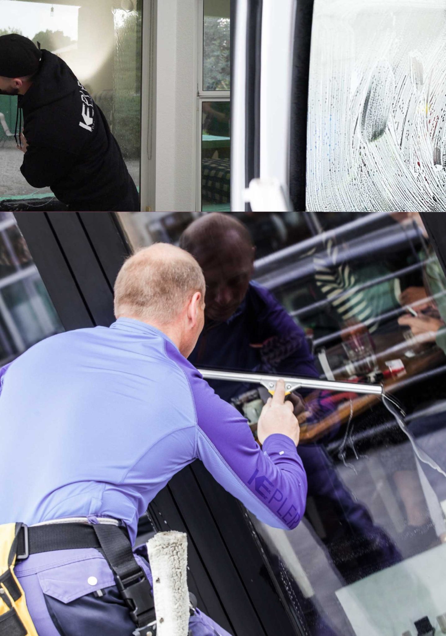 Kepler Expert Applying Anti-Graffiti Window Film to a New Canaan Shop Front