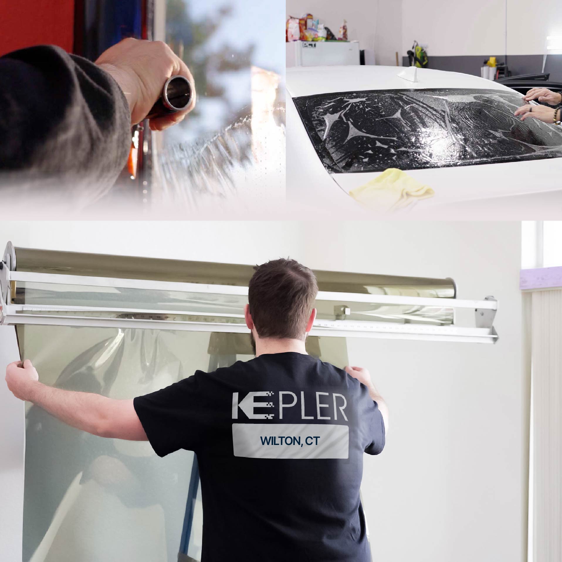 Kepler Specialist Installing Anti-Graffiti Film in Wilton, Connecticut
