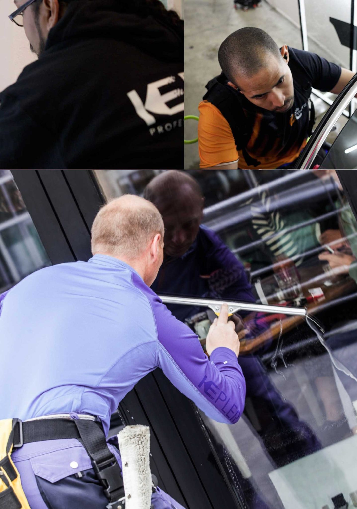 Kepler Expert Applying Anti-Graffiti Window Film to a Garfield Shop Front