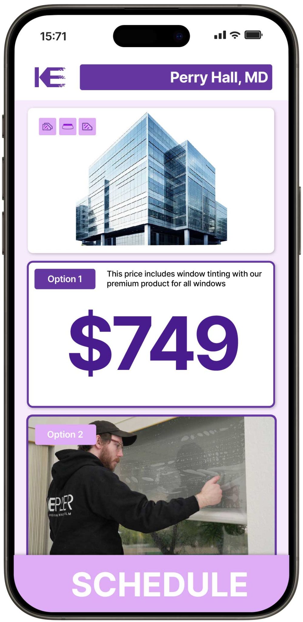 View Competitive Safety and Security Window Film Costs in Perry Hall, Maryland