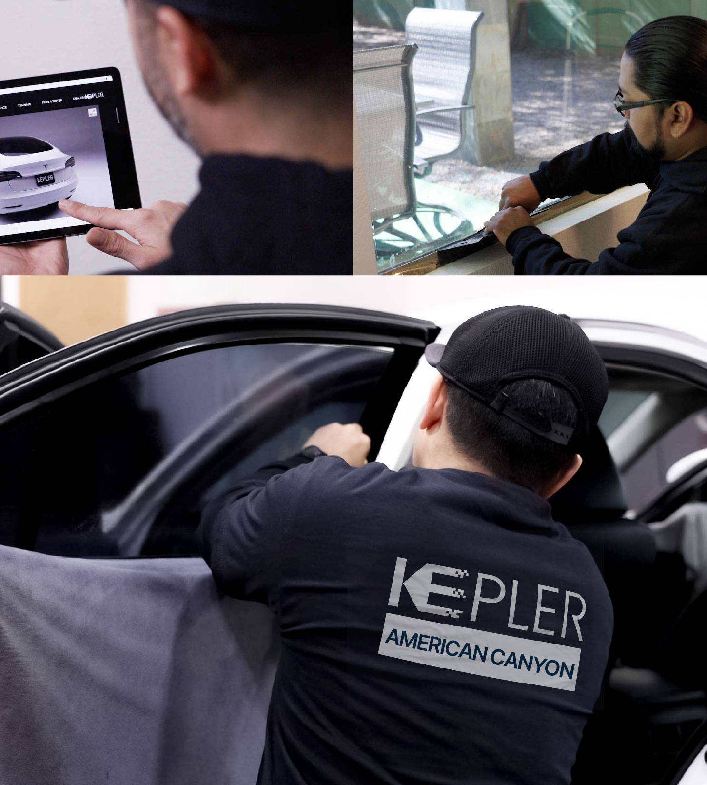 Automotive Window Tinting Expert Applying Film in American Canyon, California