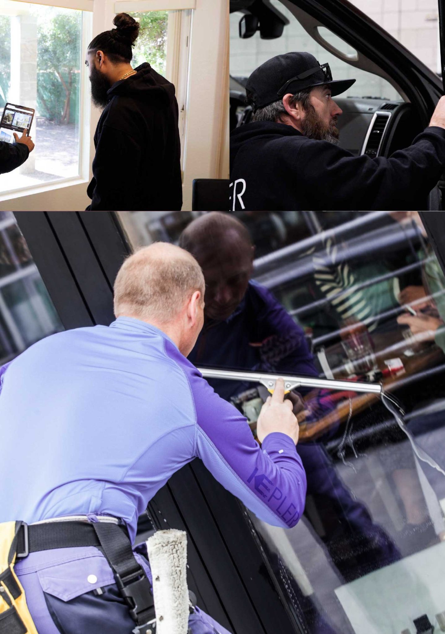 Kepler Expert Applying Anti-Graffiti Window Film to a West Orange Shop Front