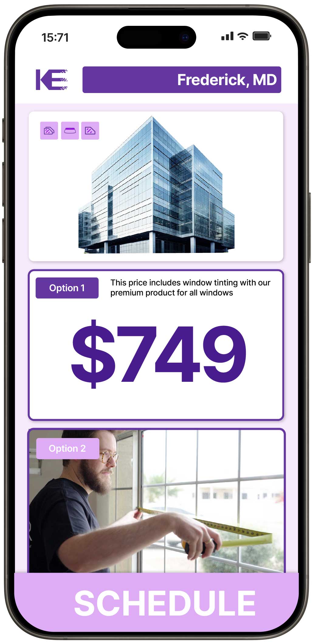 View Competitive Safety and Security Window Film Costs in Frederick, Maryland