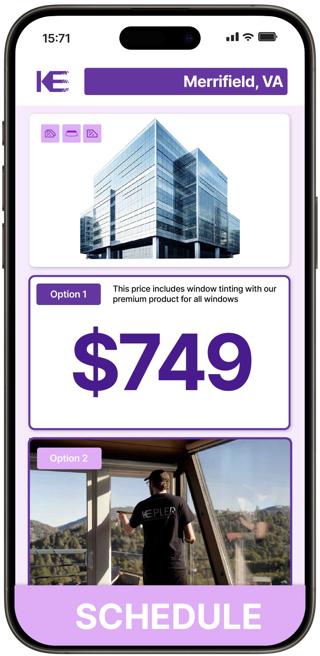 View Competitive Safety and Security Window Film Costs in Merrifield, Virginia
