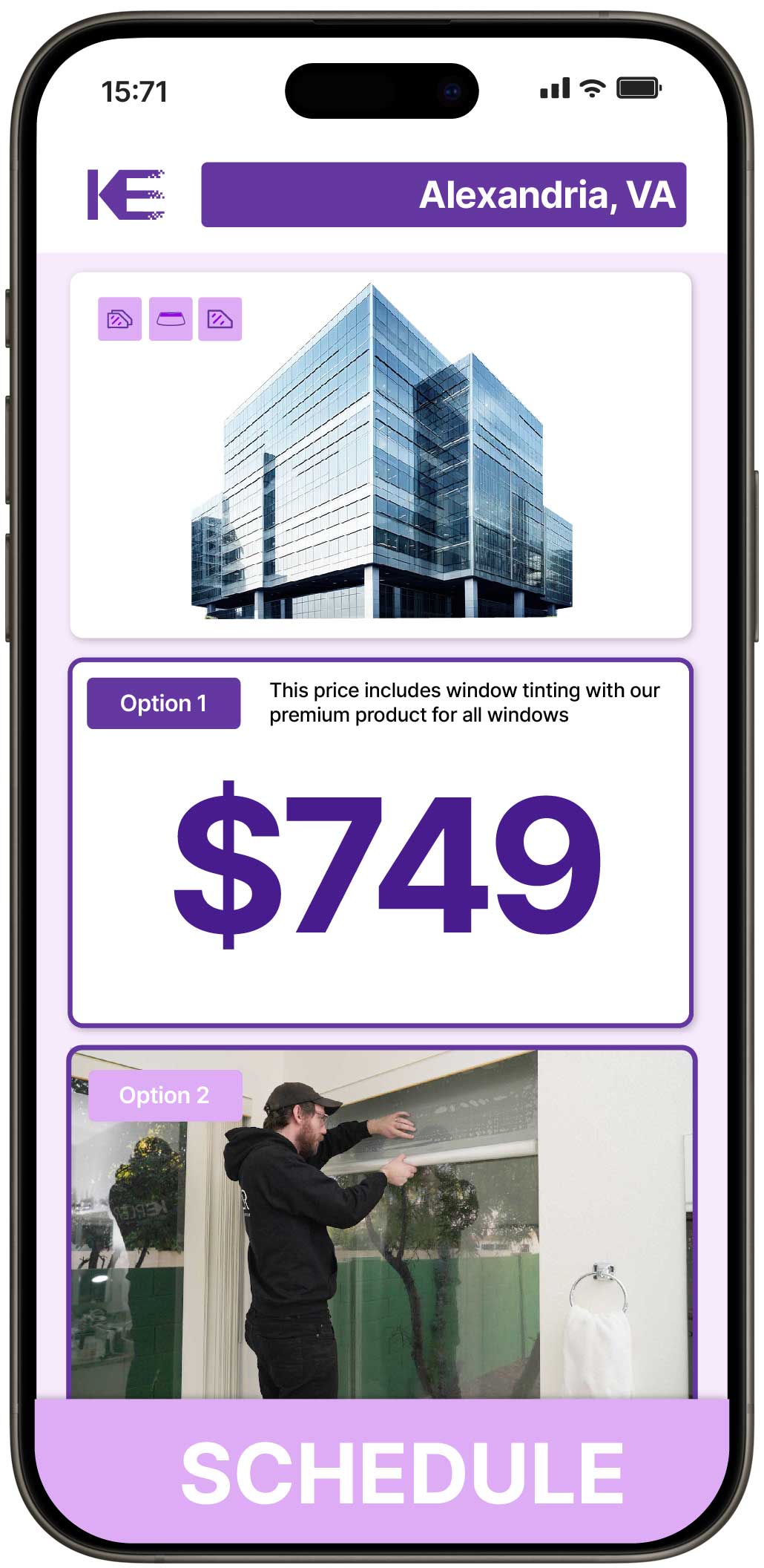 View Competitive Safety and Security Window Film Prices in Alexandria, Virginia
